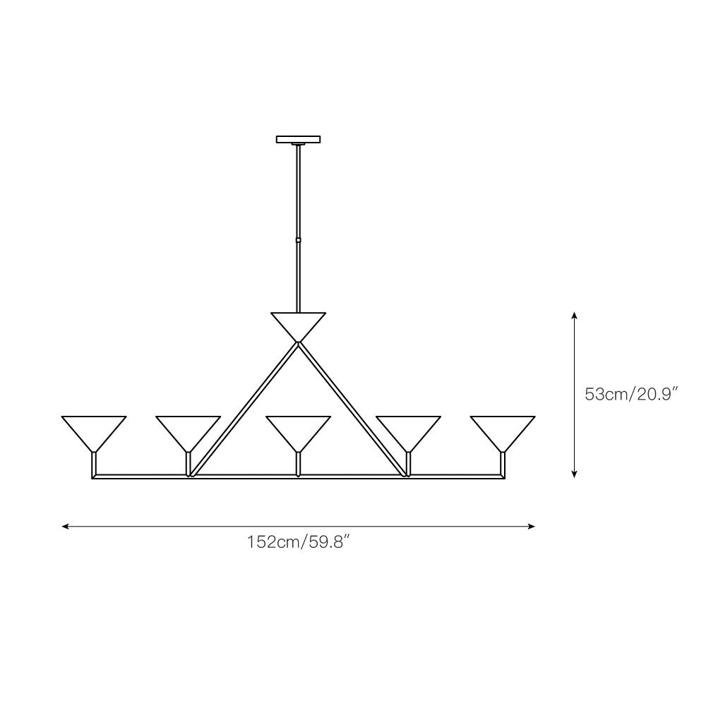 Ulveleth Modern Minimalist Linear Chandelier - Letslighting