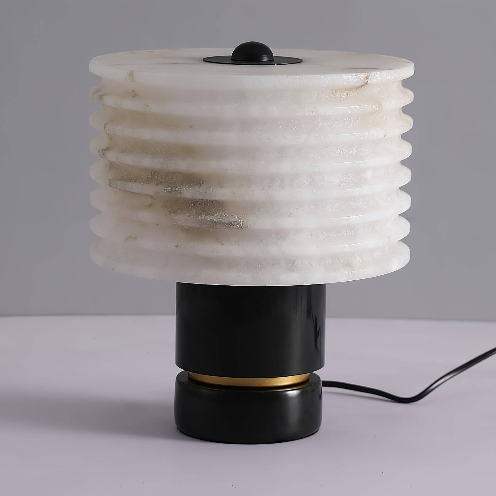Elmarir Ribbed Alabaster Table Lamp - Letslighting