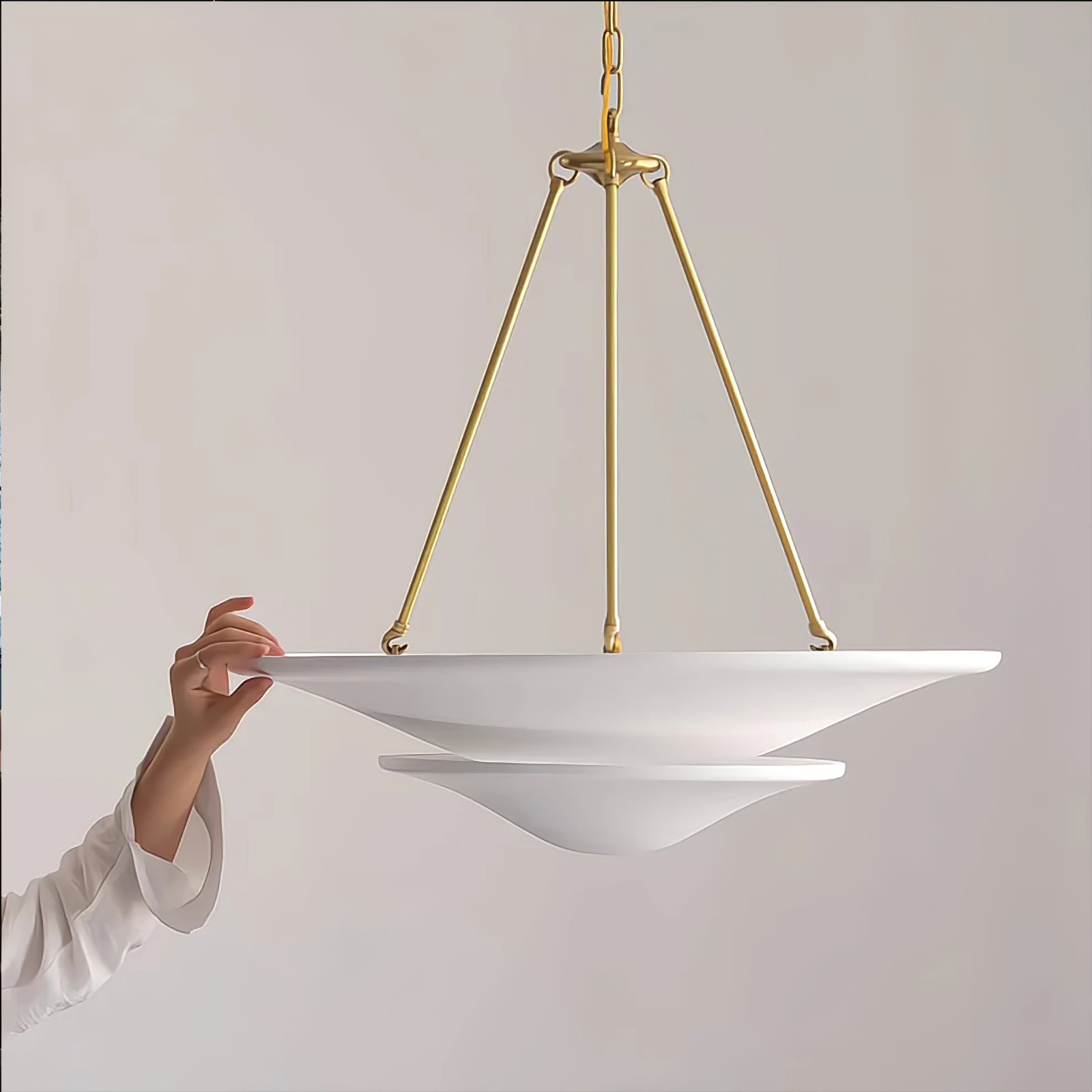 Lunara Modern Plaster Pendant Light - Letslighting