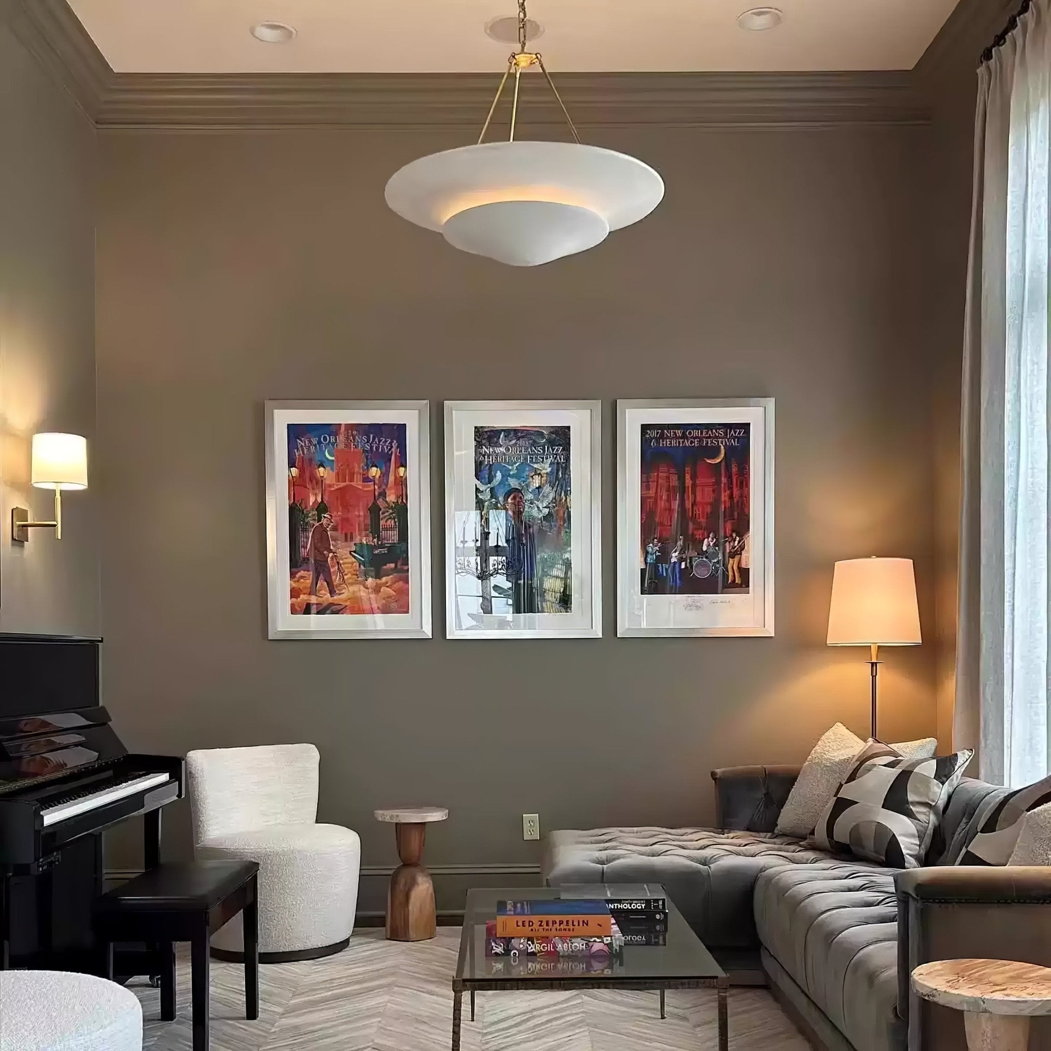 Lunara Modern Plaster Pendant Light - Letslighting