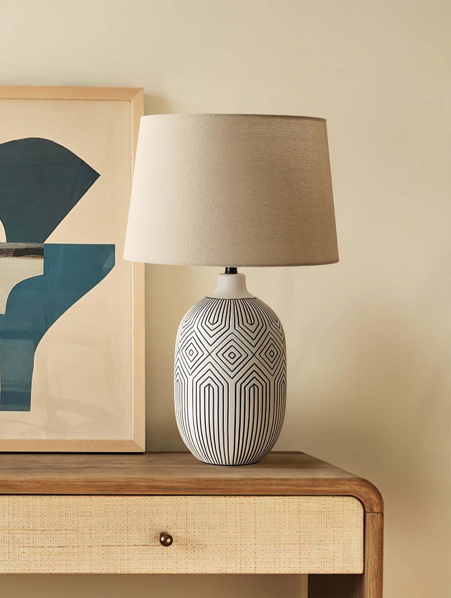 Brittany Modern Ceramics Table Lamp - Letslighting