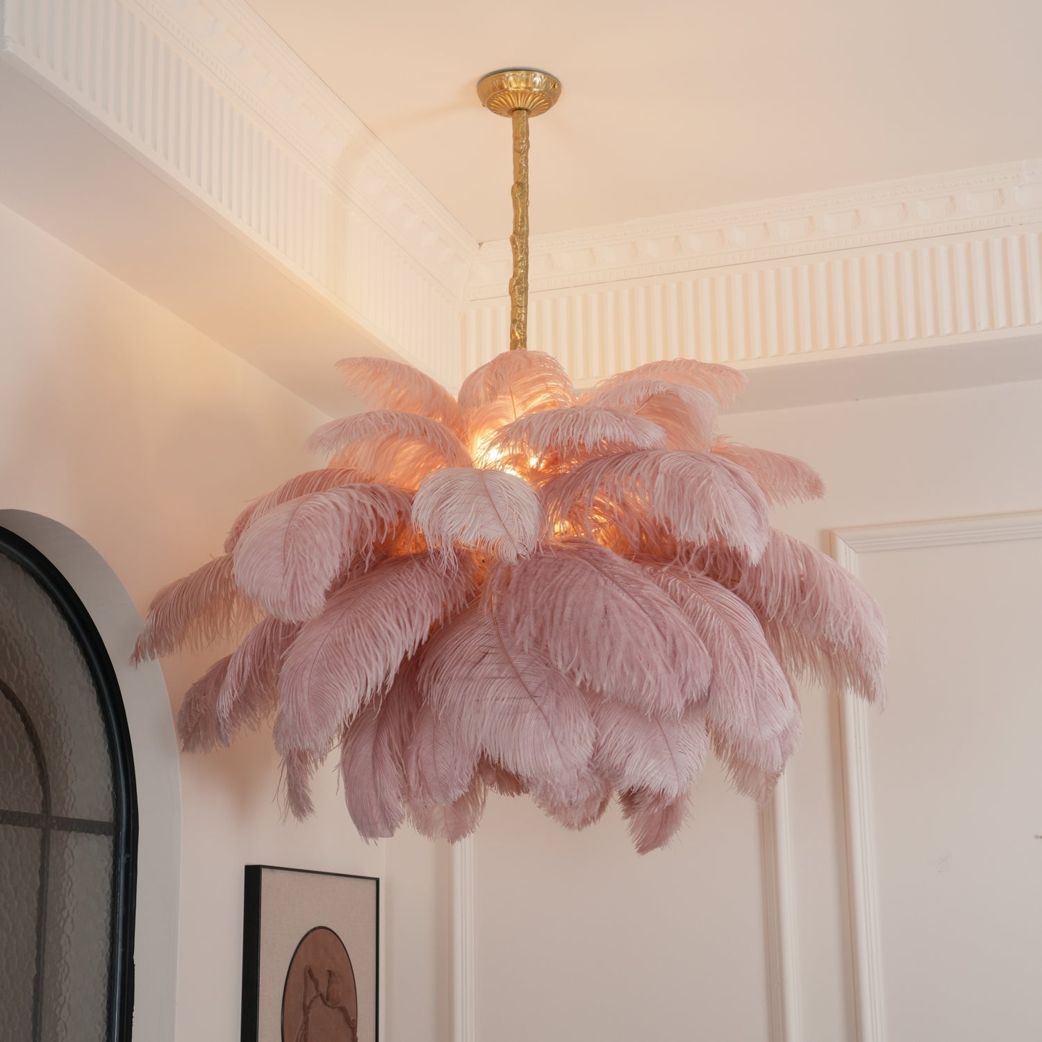 O'Moore Luxury Ostrich Feather Chandelier - Letslighting
