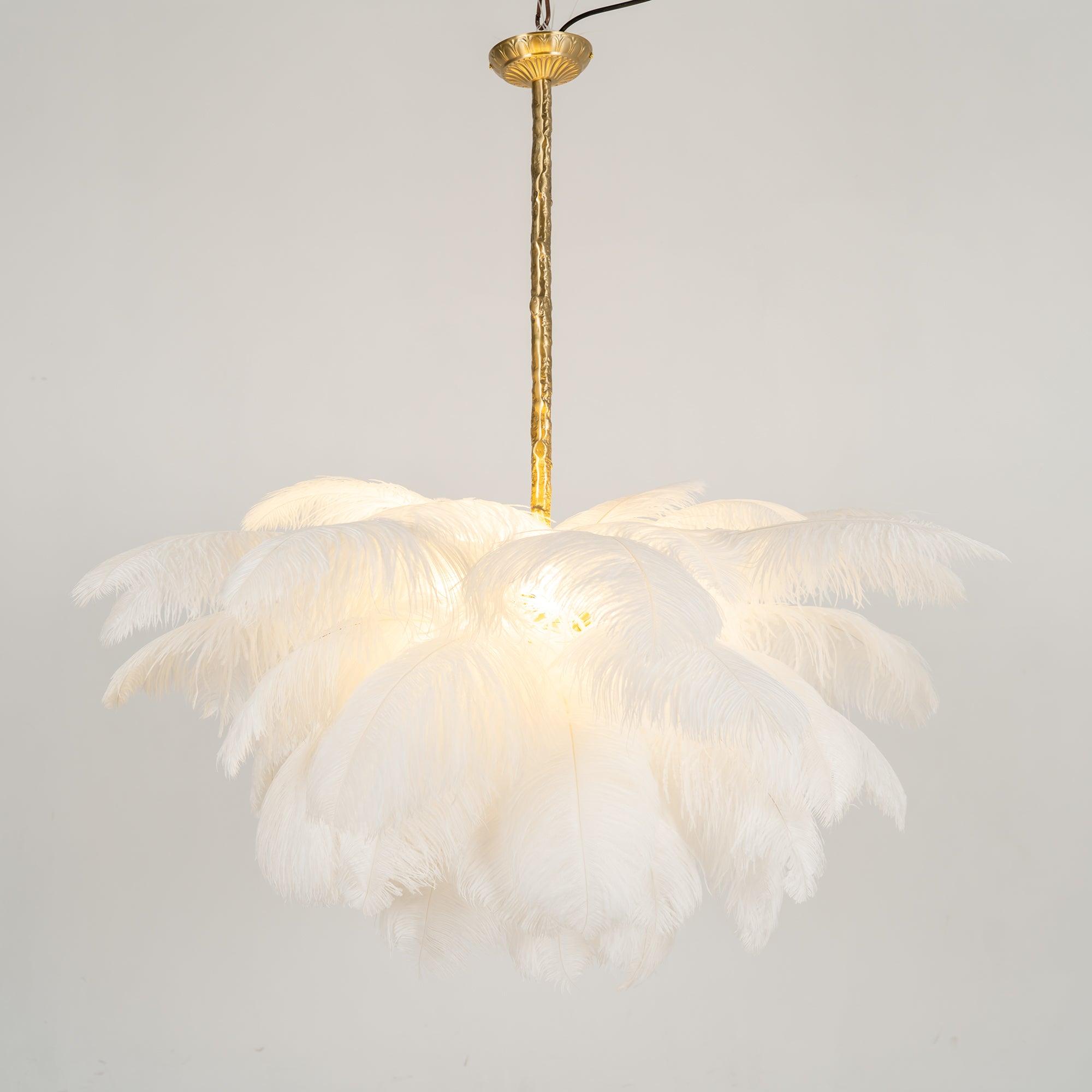 O'Moore Luxury Ostrich Feather Chandelier - Letslighting