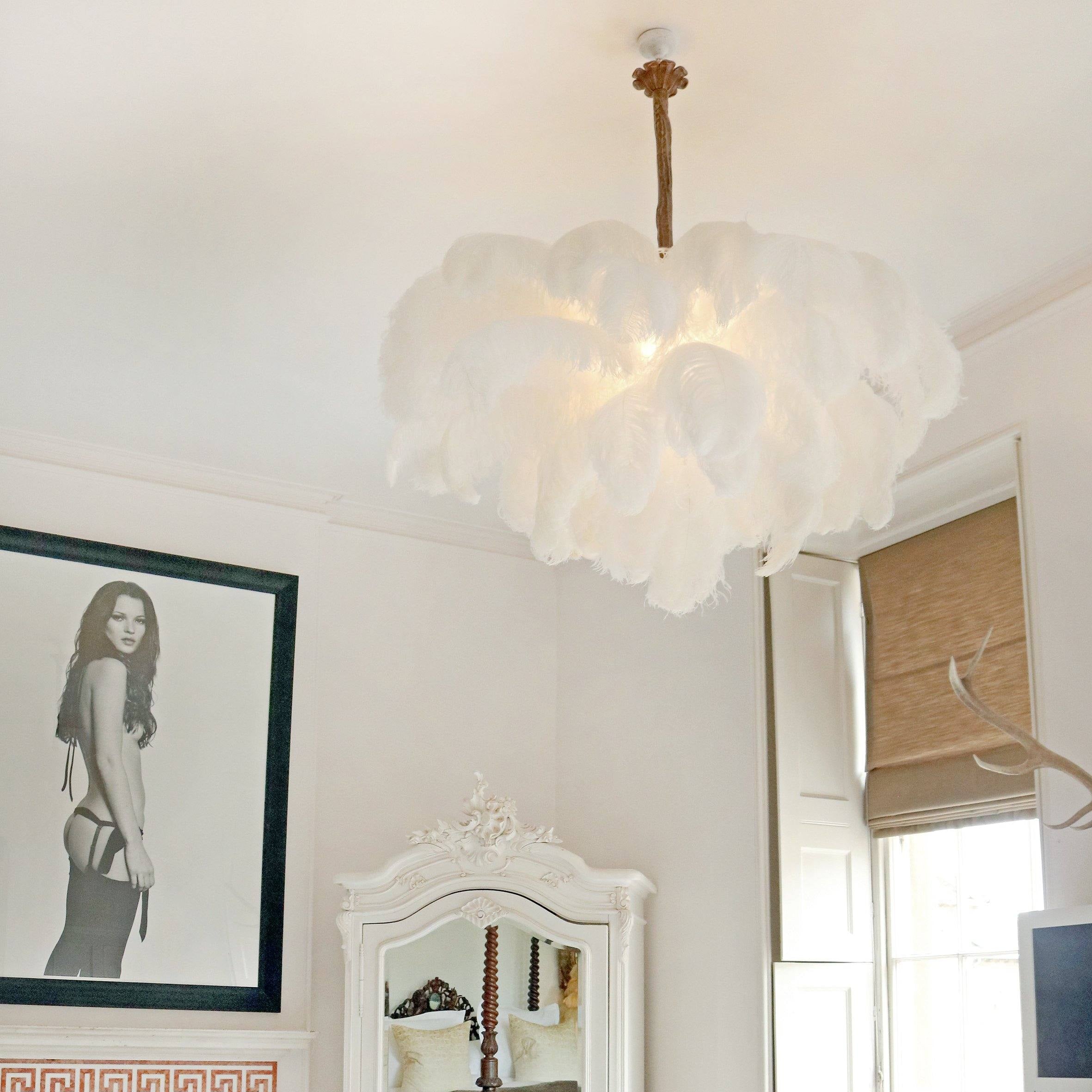 O'Moore Luxury Ostrich Feather Chandelier - Letslighting