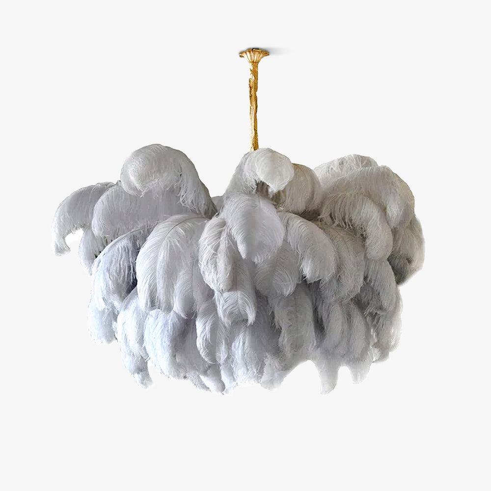 O'Moore Luxury Ostrich Feather Chandelier - Letslighting