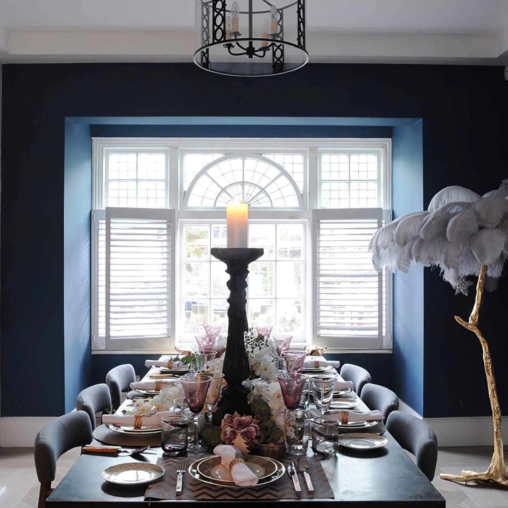 Selis Feather Brass Floor Lamp - Letslighting