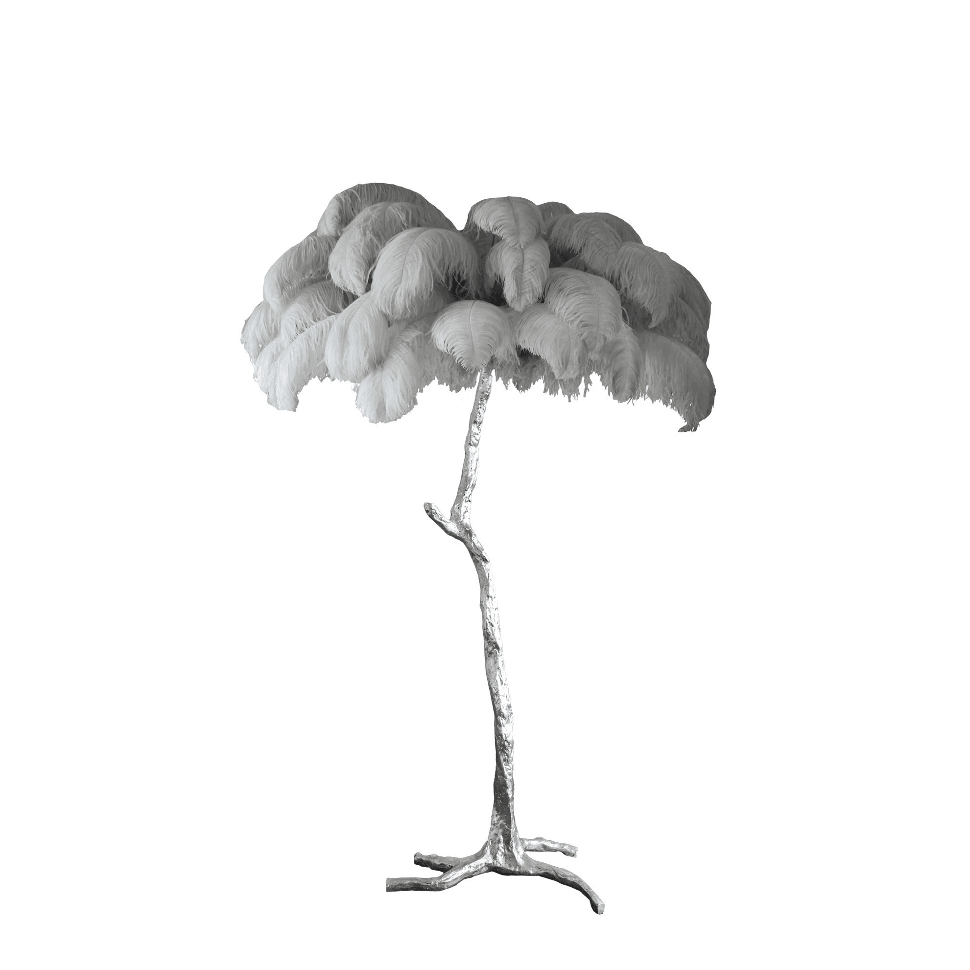 Selis Feather Brass Floor Lamp - Letslighting