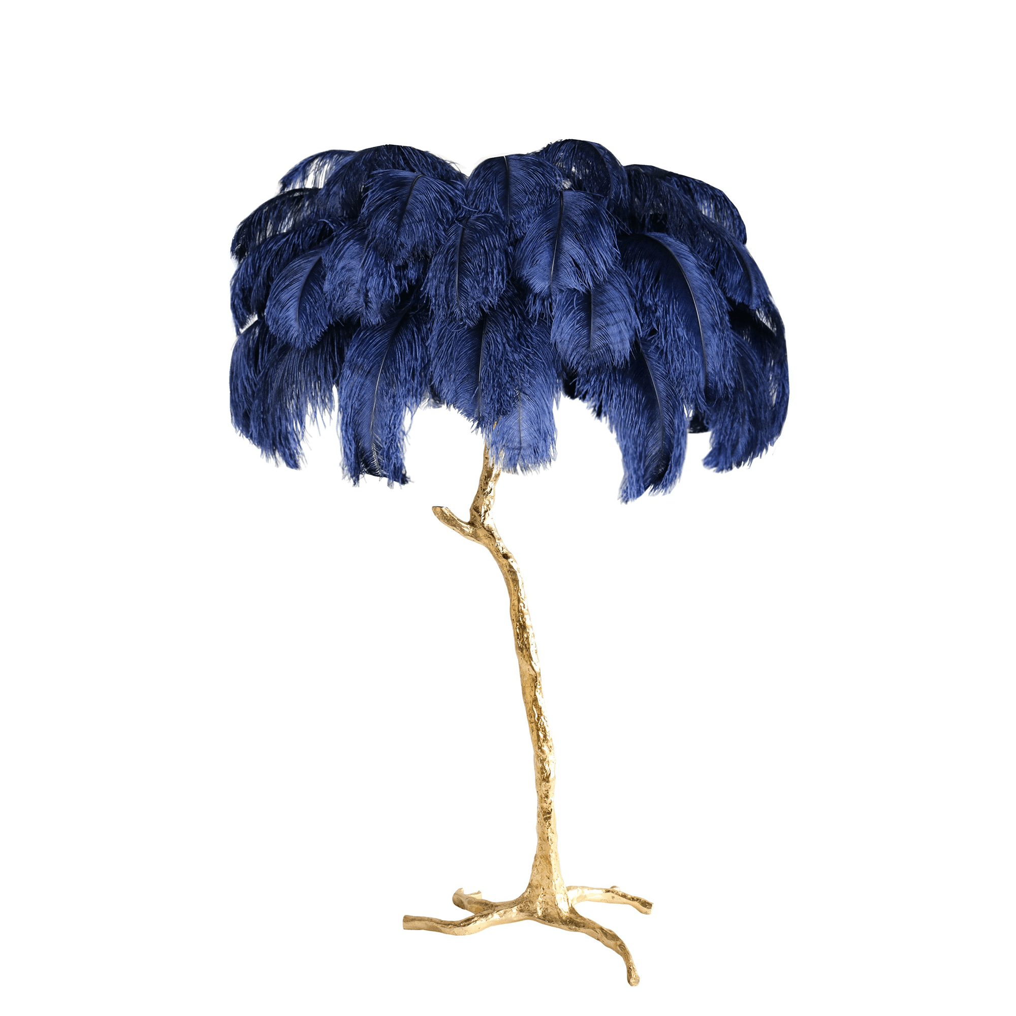 Selis Feather Brass Floor Lamp - Letslighting
