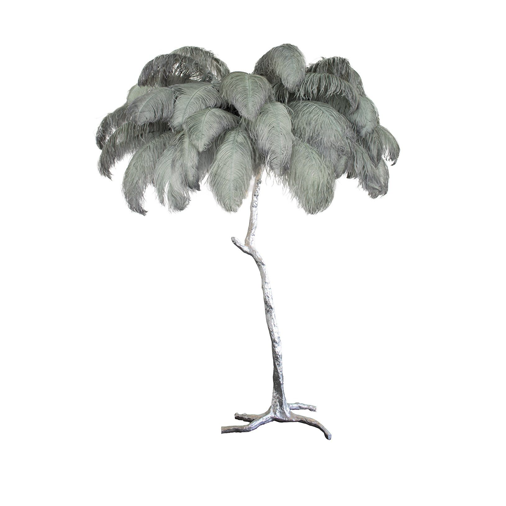 Selis Feather Brass Floor Lamp - Letslighting