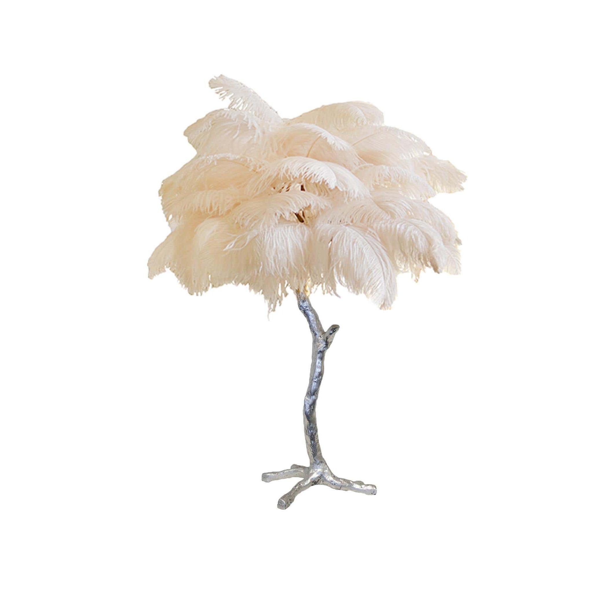 Zephyan Brass Feather Elegant Table Lamp - Letslighting