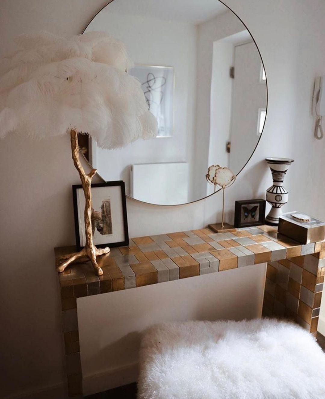 Zephyan Brass Feather Elegant Table Lamp - Letslighting