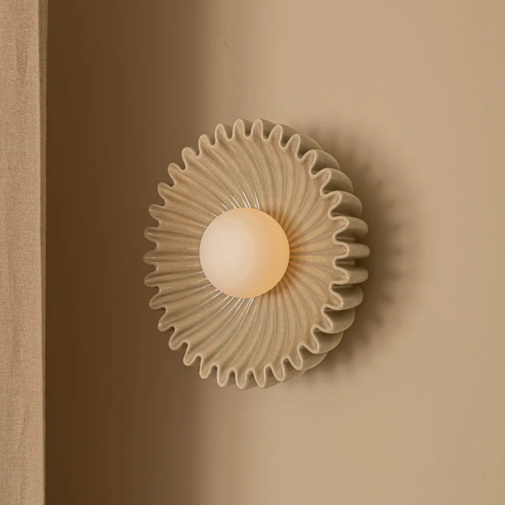 Skyler Unusual Round Marble Glass Wall Lamp - Letslighting