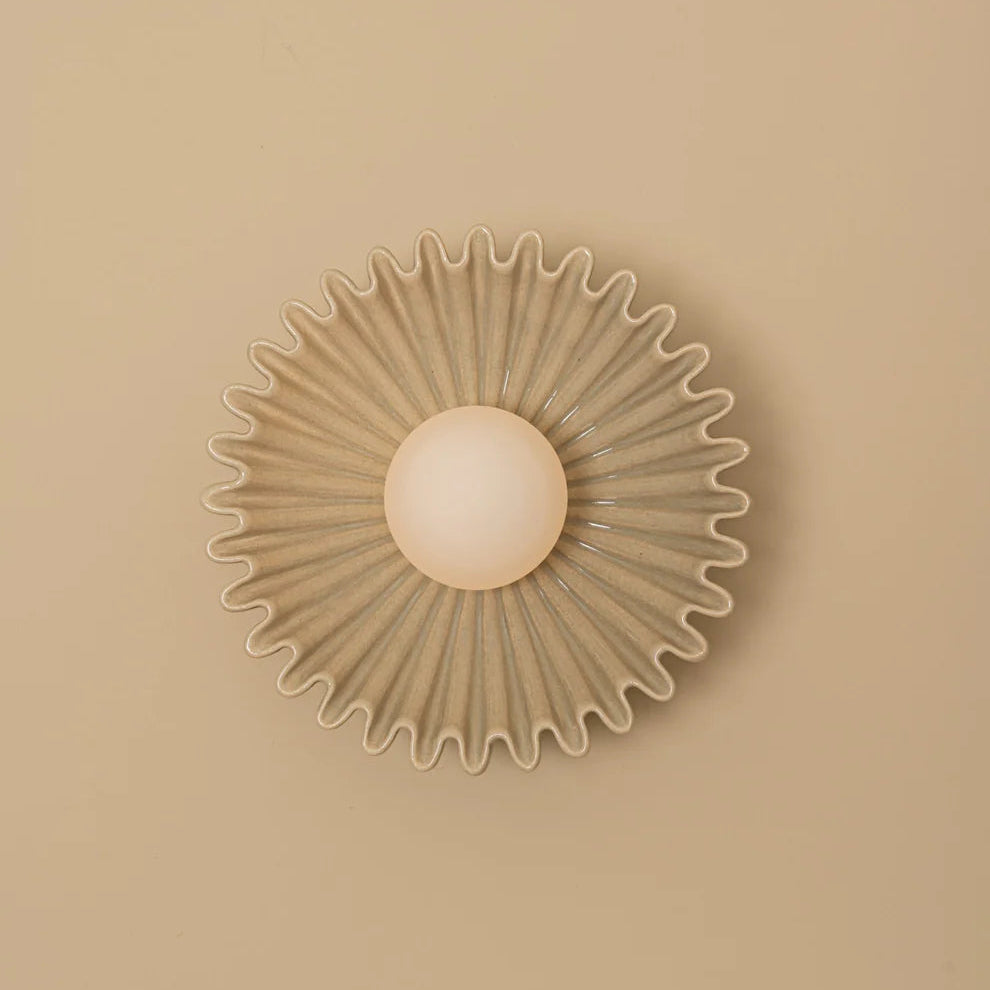 Skyler Unusual Round Marble Glass Wall Lamp - Letslighting