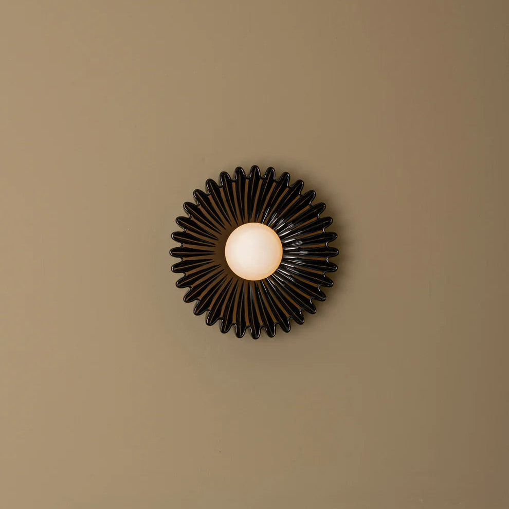 Skyler Unusual Round Marble Glass Wall Lamp - Letslighting