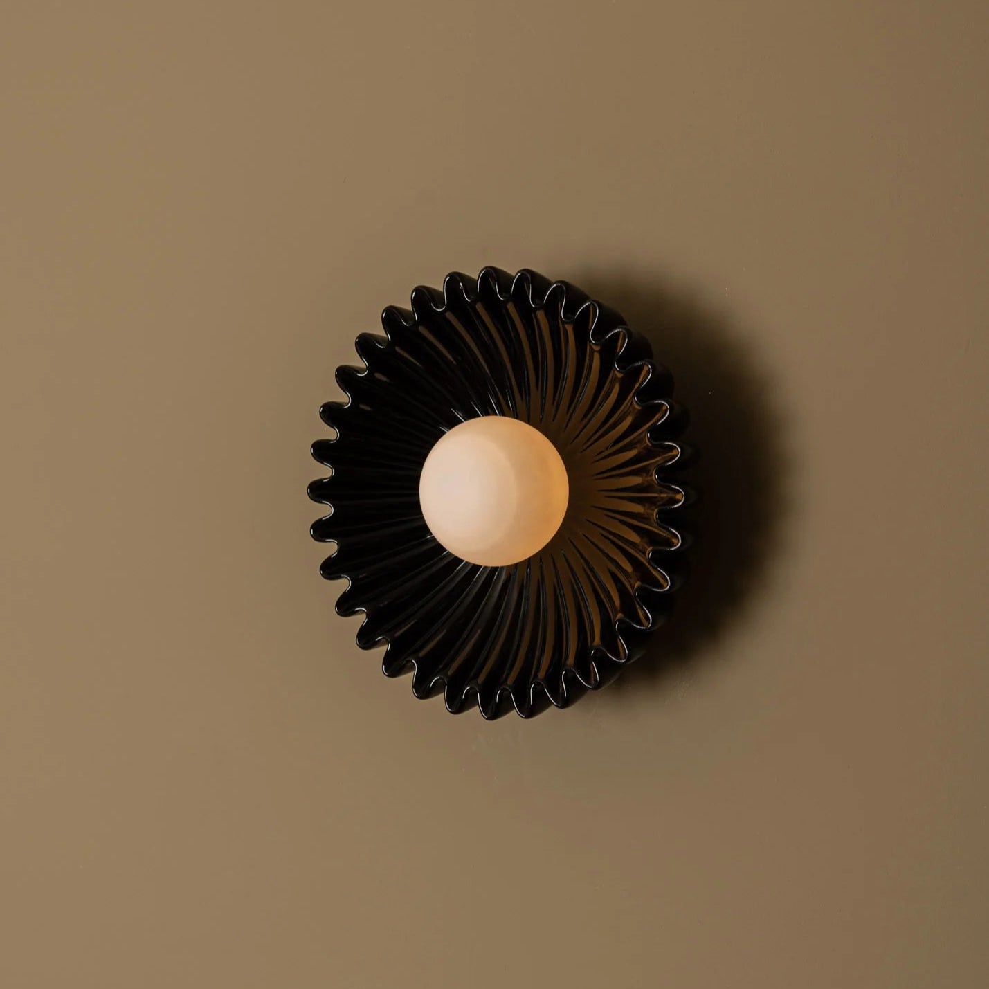 Skyler Unusual Round Marble Glass Wall Lamp - Letslighting
