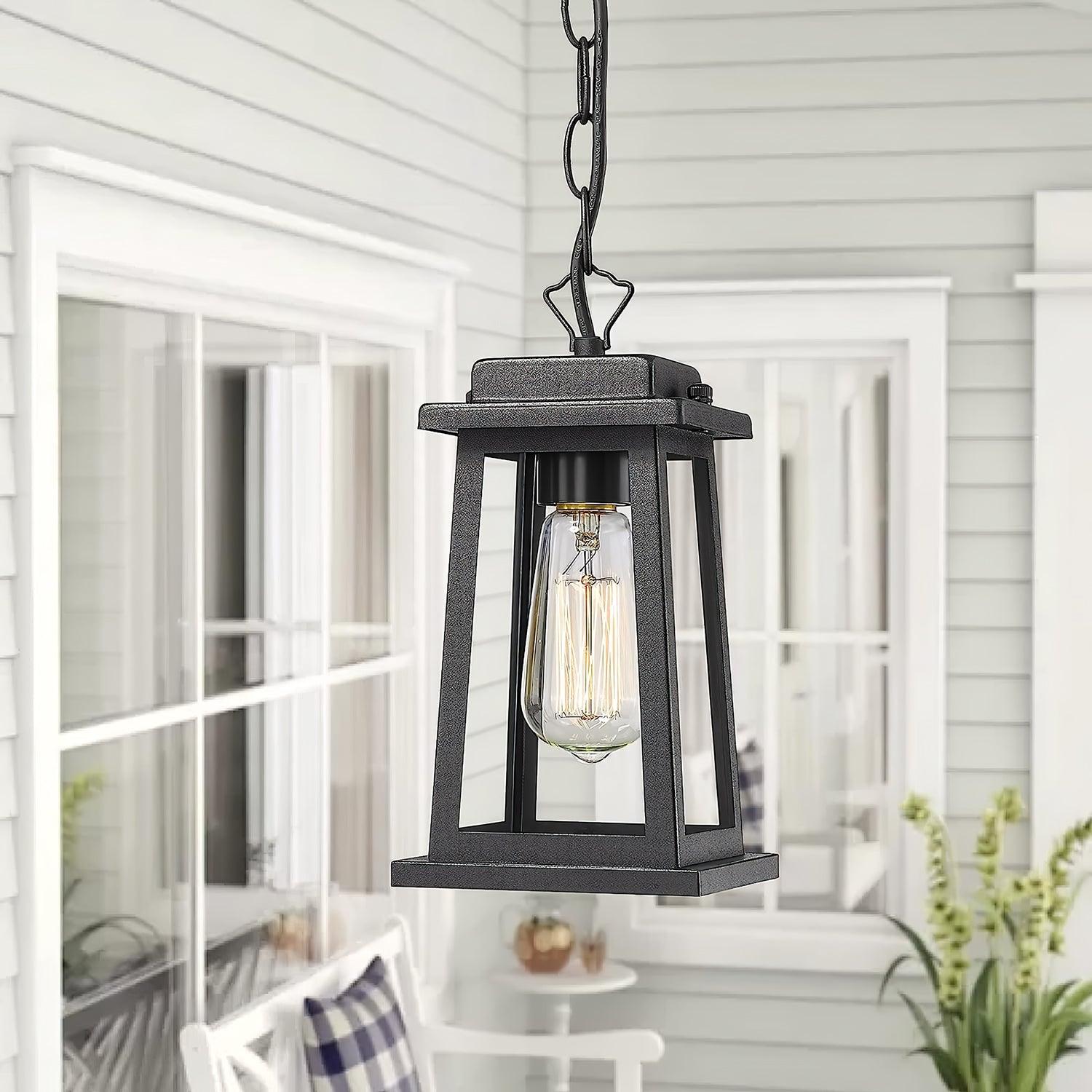 Erphaa Traditional Vintage Outdoor Lantern Pendant Lamp - Letslighting