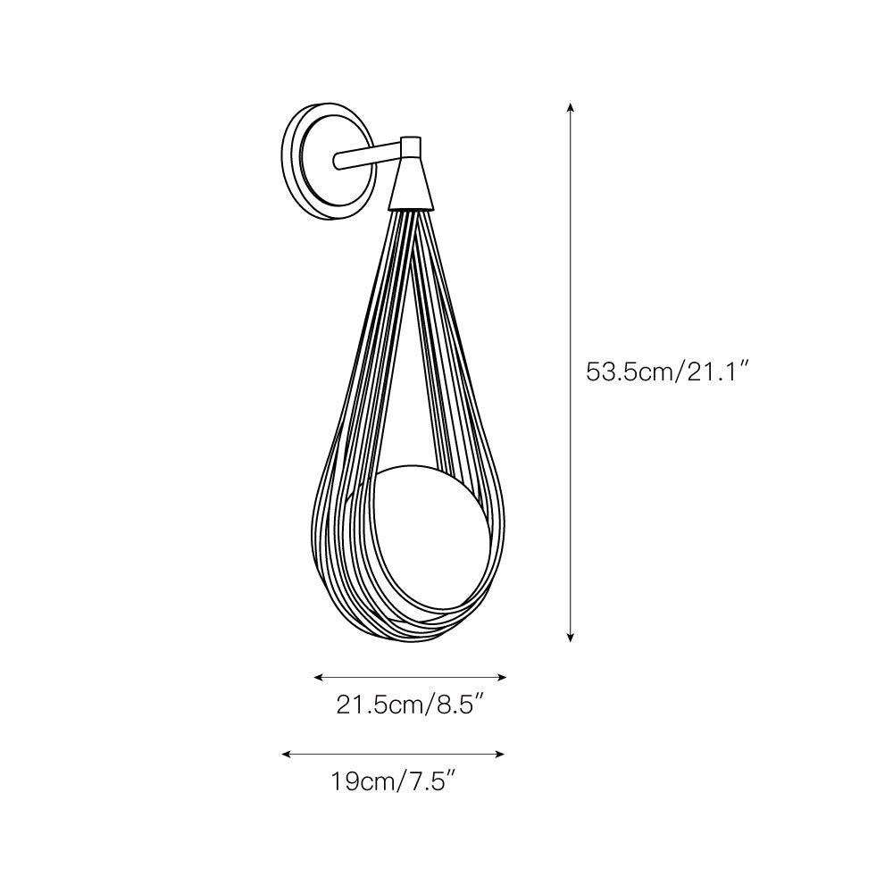 Zemirir Modern Minimalist Brass Glass Wall Lamp - Letslighting