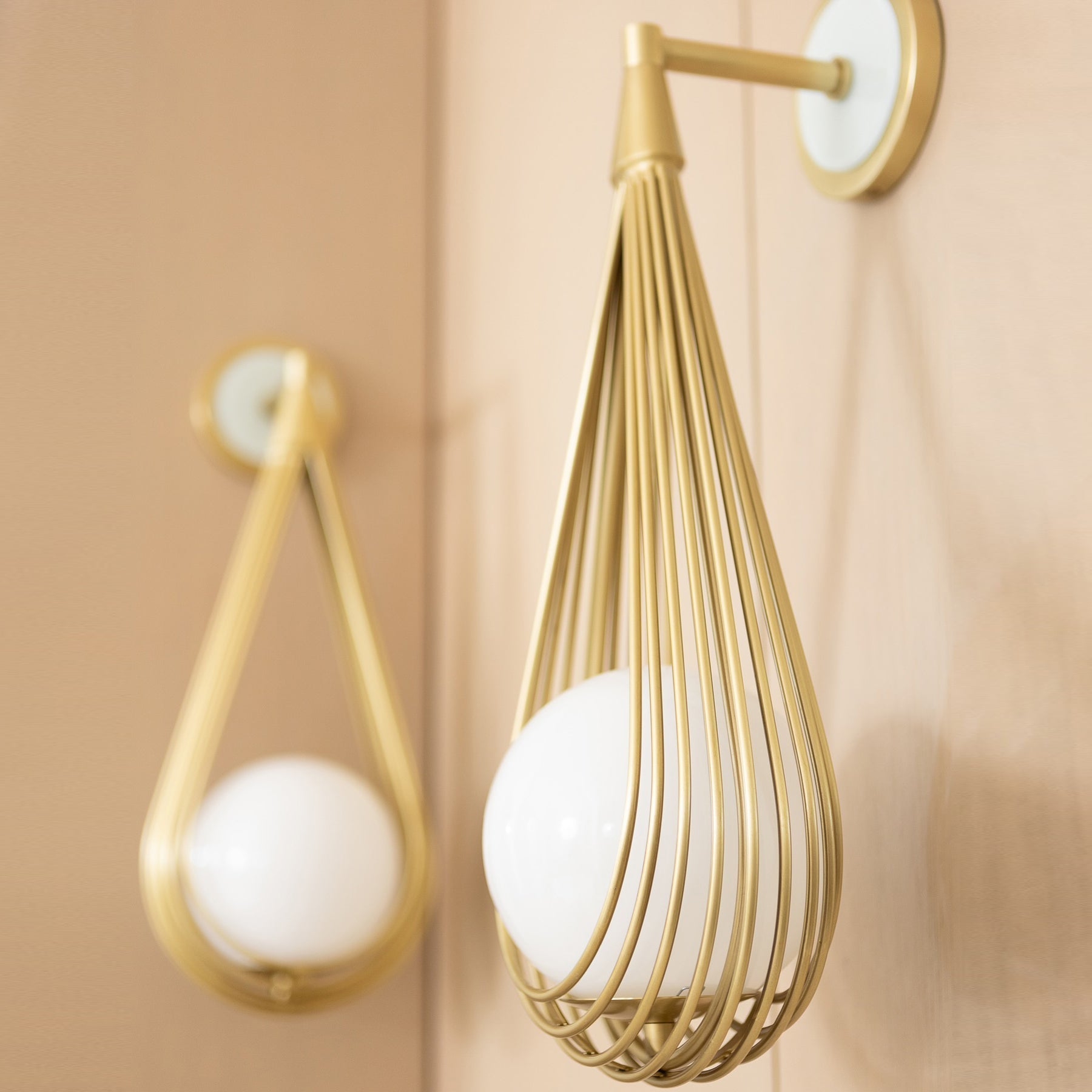 Zemirir Modern Minimalist Brass Glass Wall Lamp - Letslighting