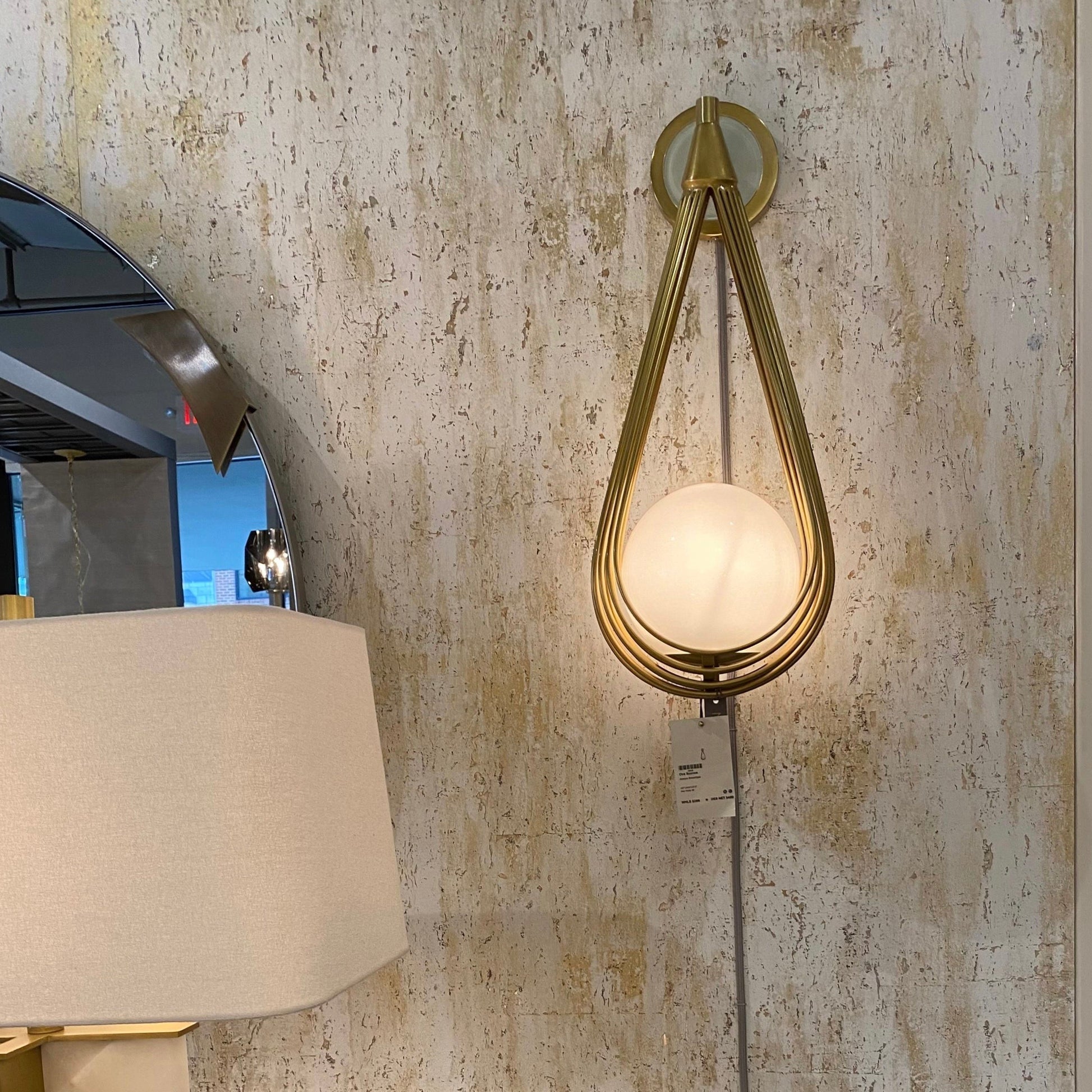 Zemirir Modern Minimalist Brass Glass Wall Lamp - Letslighting