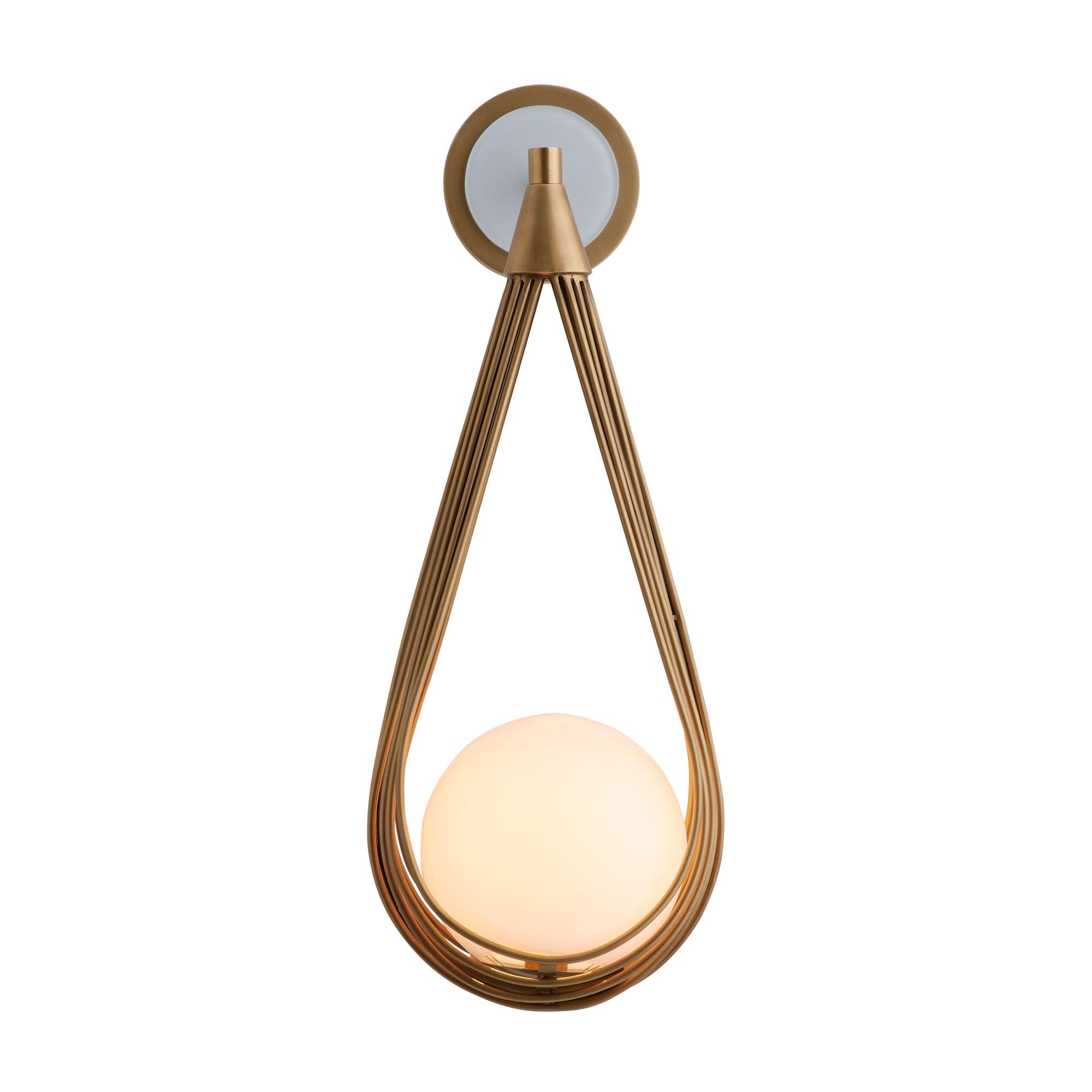 Zemirir Modern Minimalist Brass Glass Wall Lamp - Letslighting