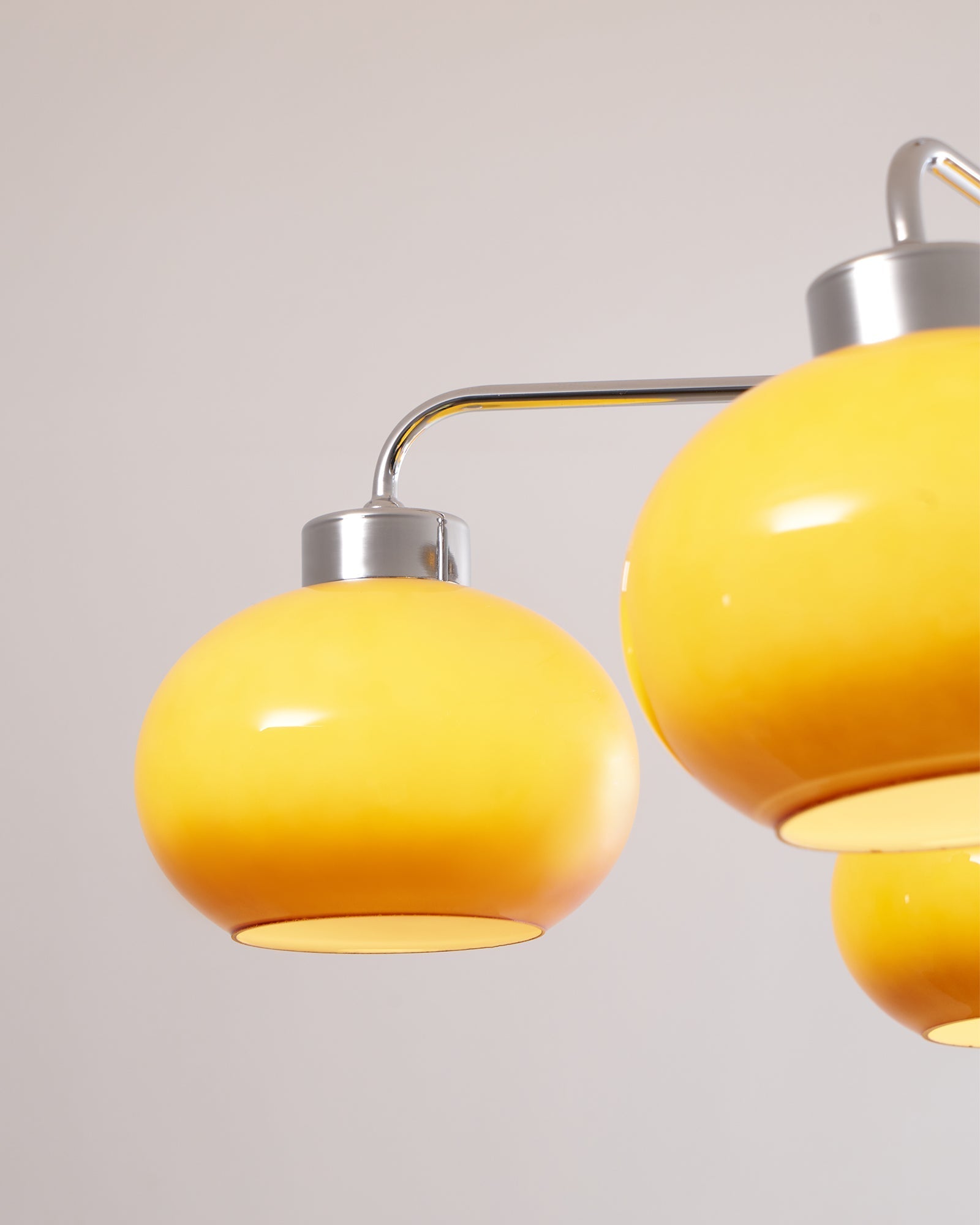 Lustra Chandelier Glass Chrome Geometric Retro - Letslighting