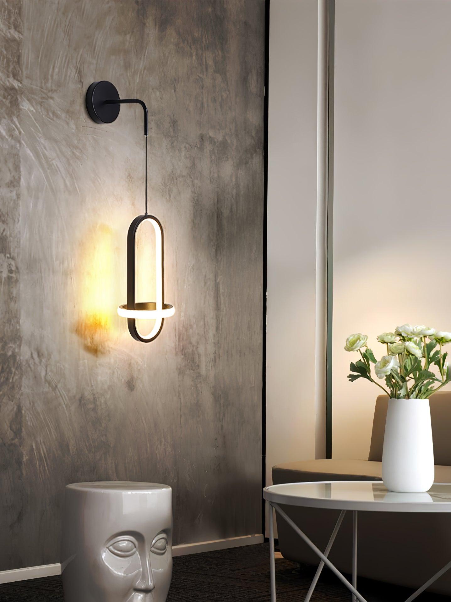 Vivianne Modern Minimalist Oval Brass Wall Light - Letslighting
