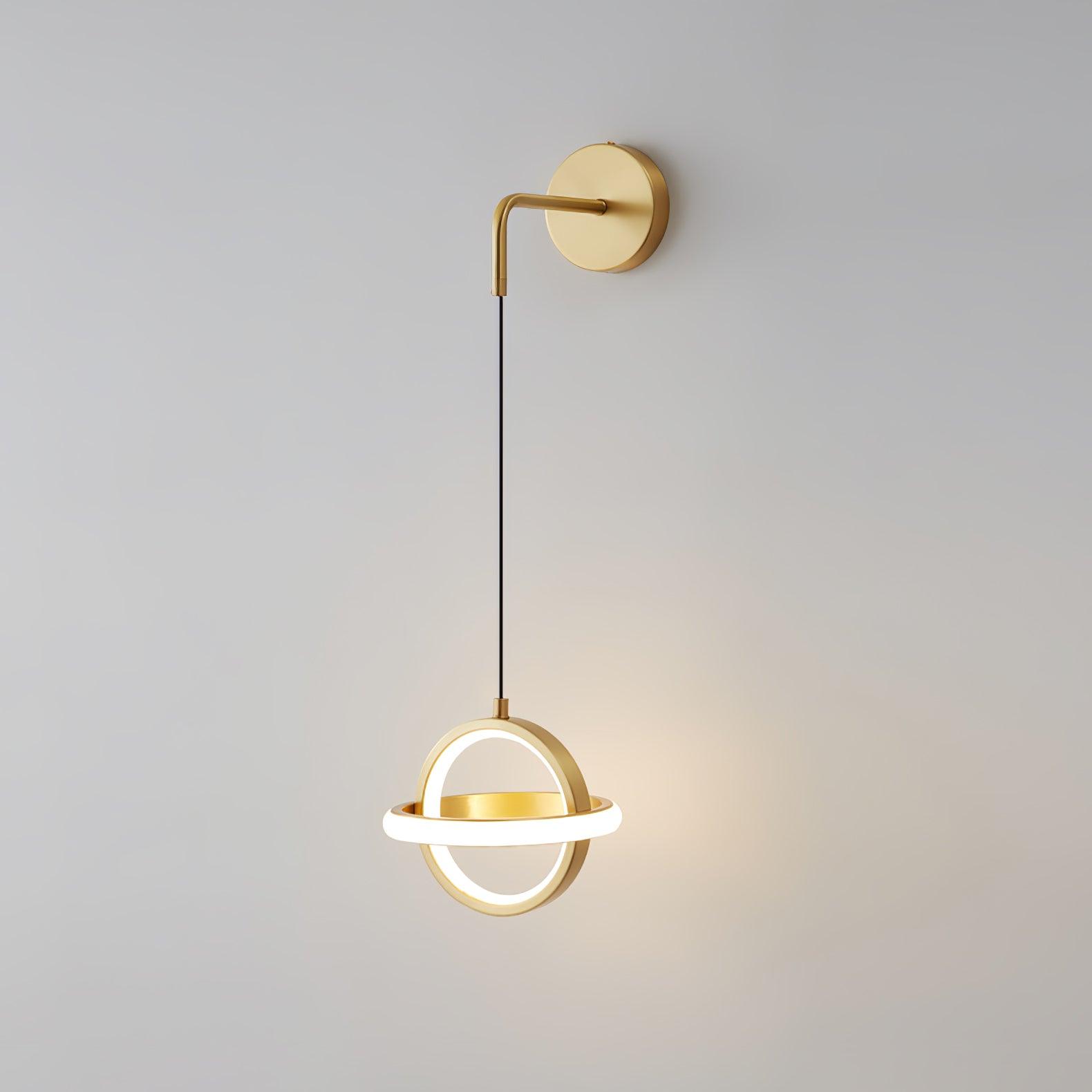 Vivianne Modern Minimalist Oval Brass Wall Light - Letslighting