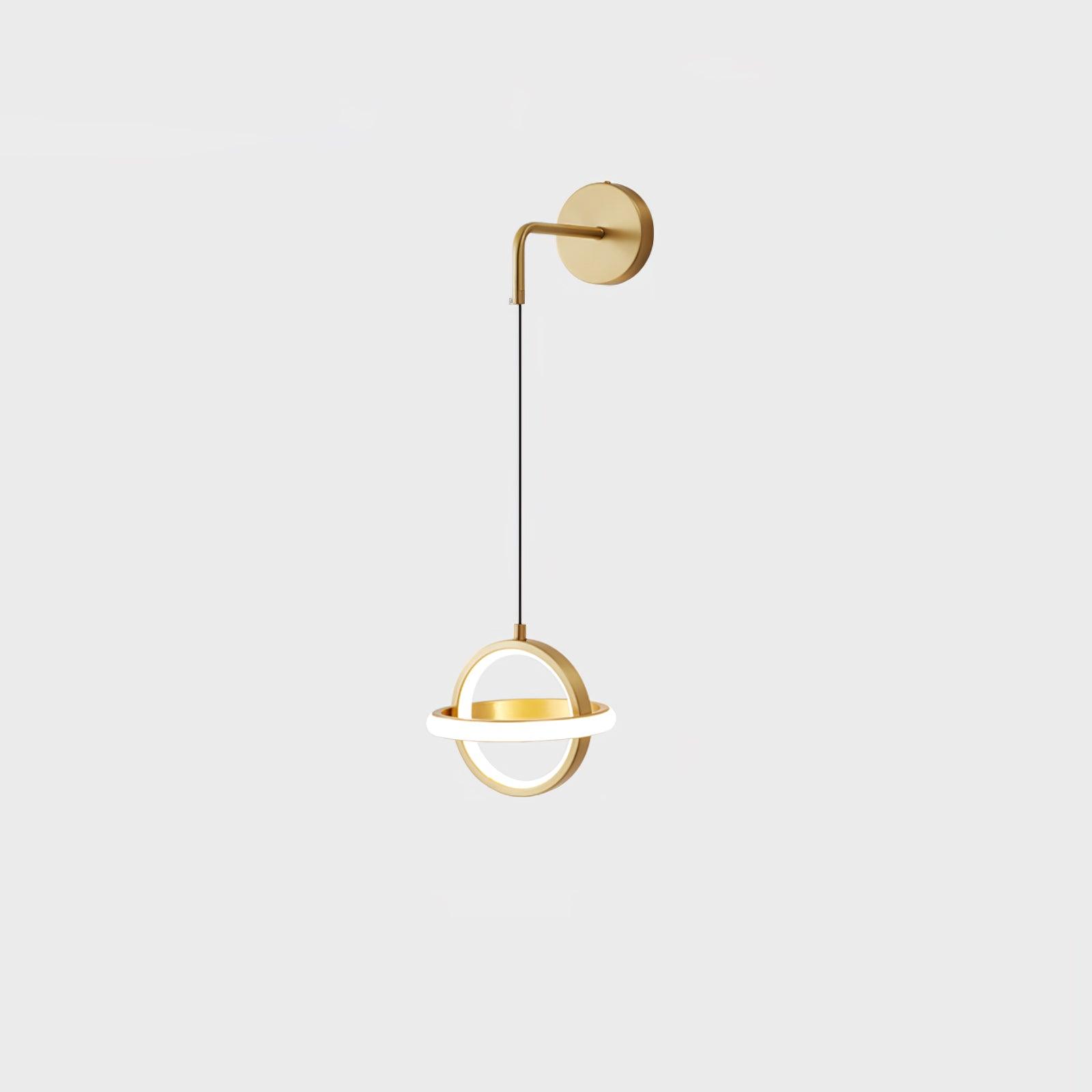 Vivianne Modern Minimalist Oval Brass Wall Light - Letslighting