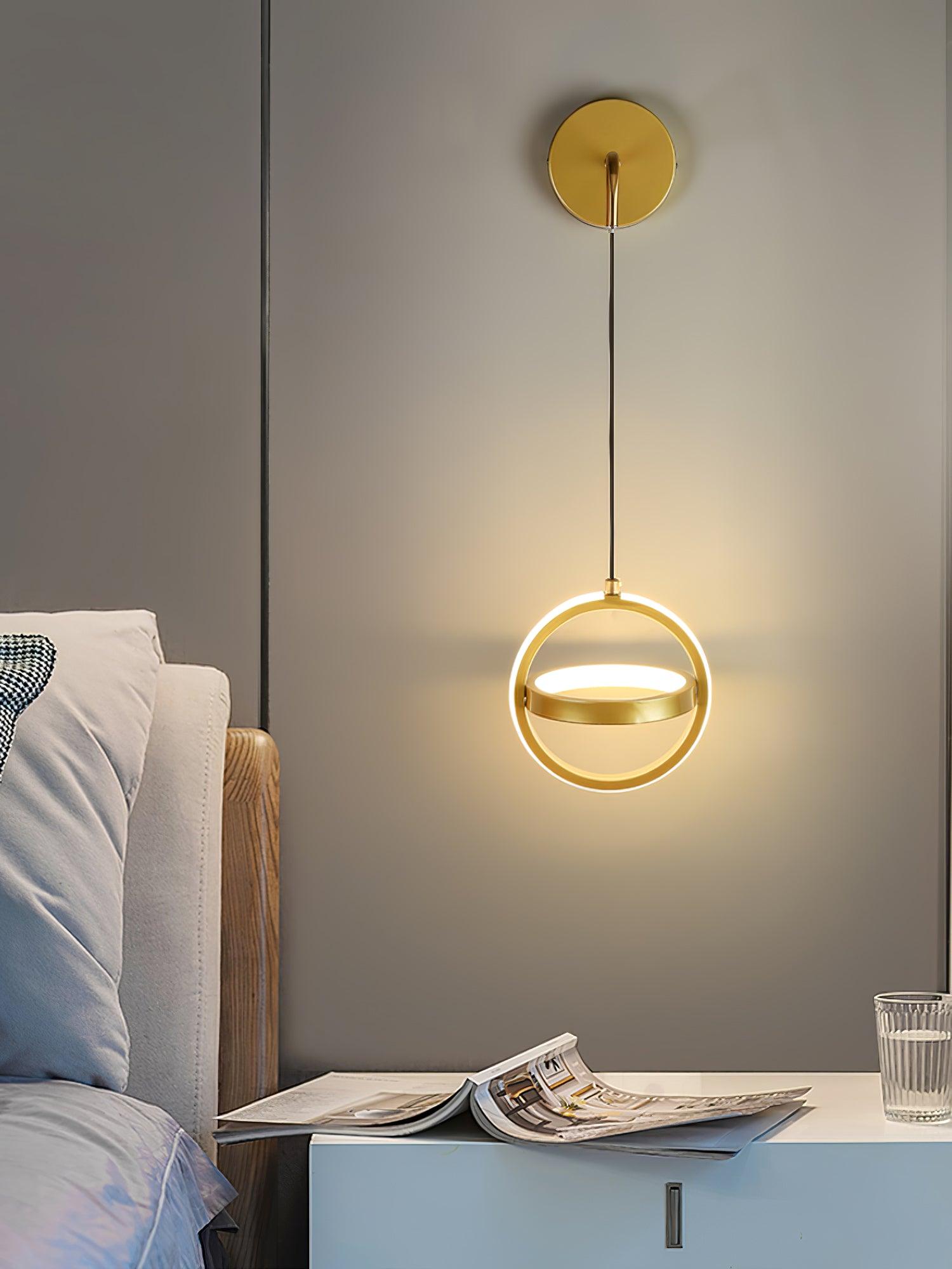 Vivianne Modern Minimalist Oval Brass Wall Light - Letslighting
