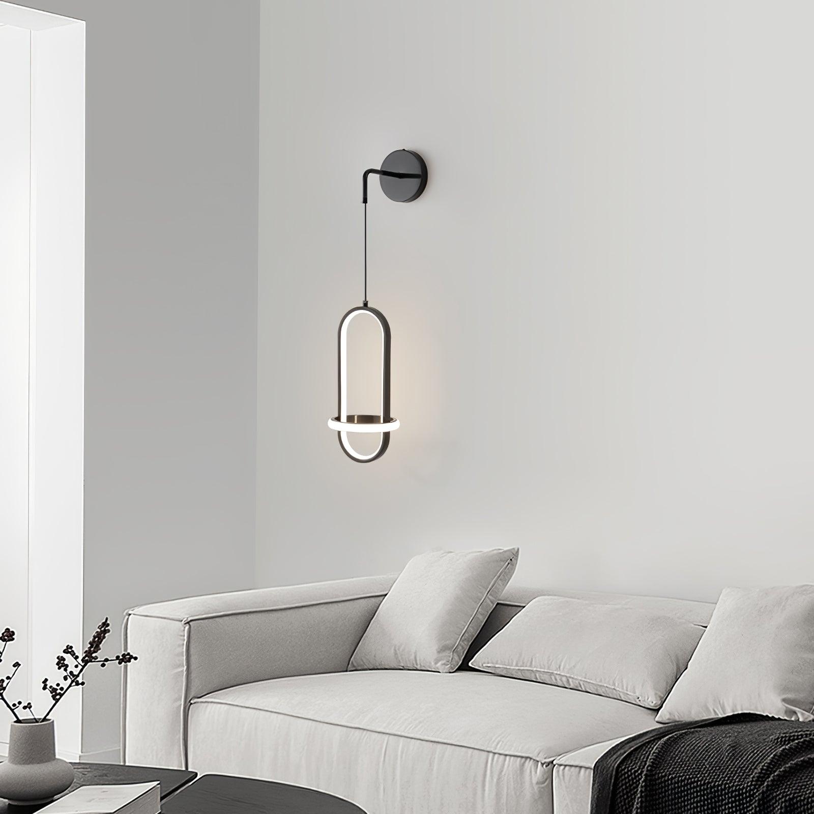 Vivianne Modern Minimalist Oval Brass Wall Light - Letslighting