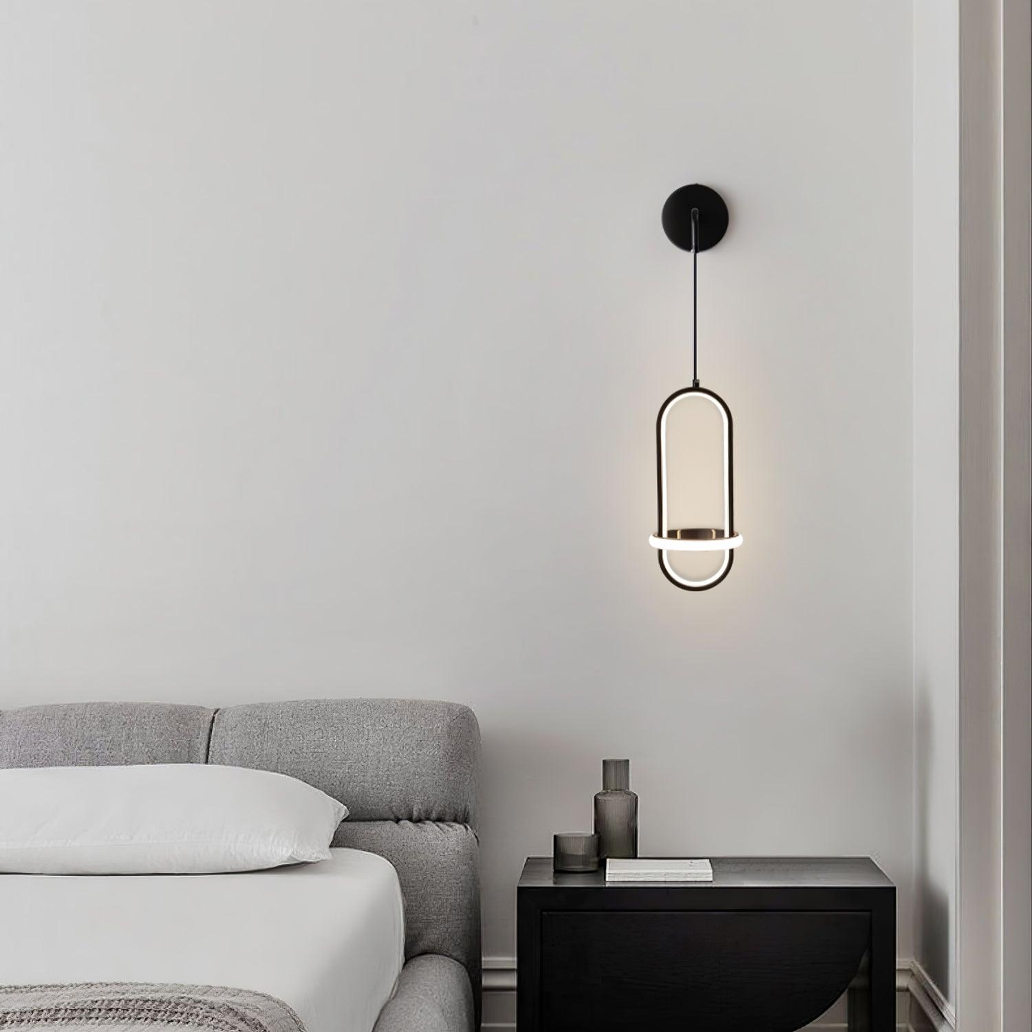 Vivianne Modern Minimalist Oval Brass Wall Light - Letslighting