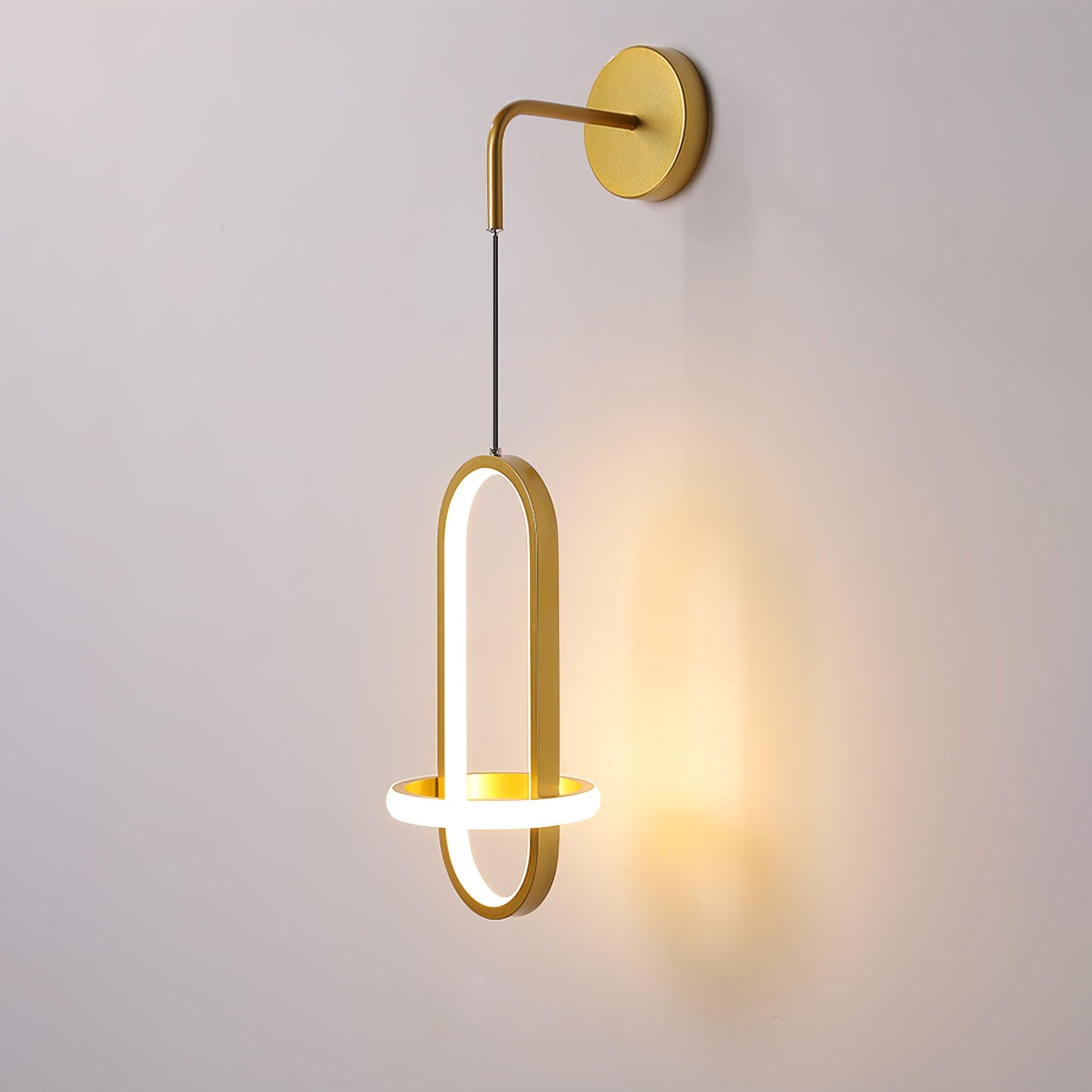 Vivianne Modern Minimalist Oval Brass Wall Light - Letslighting