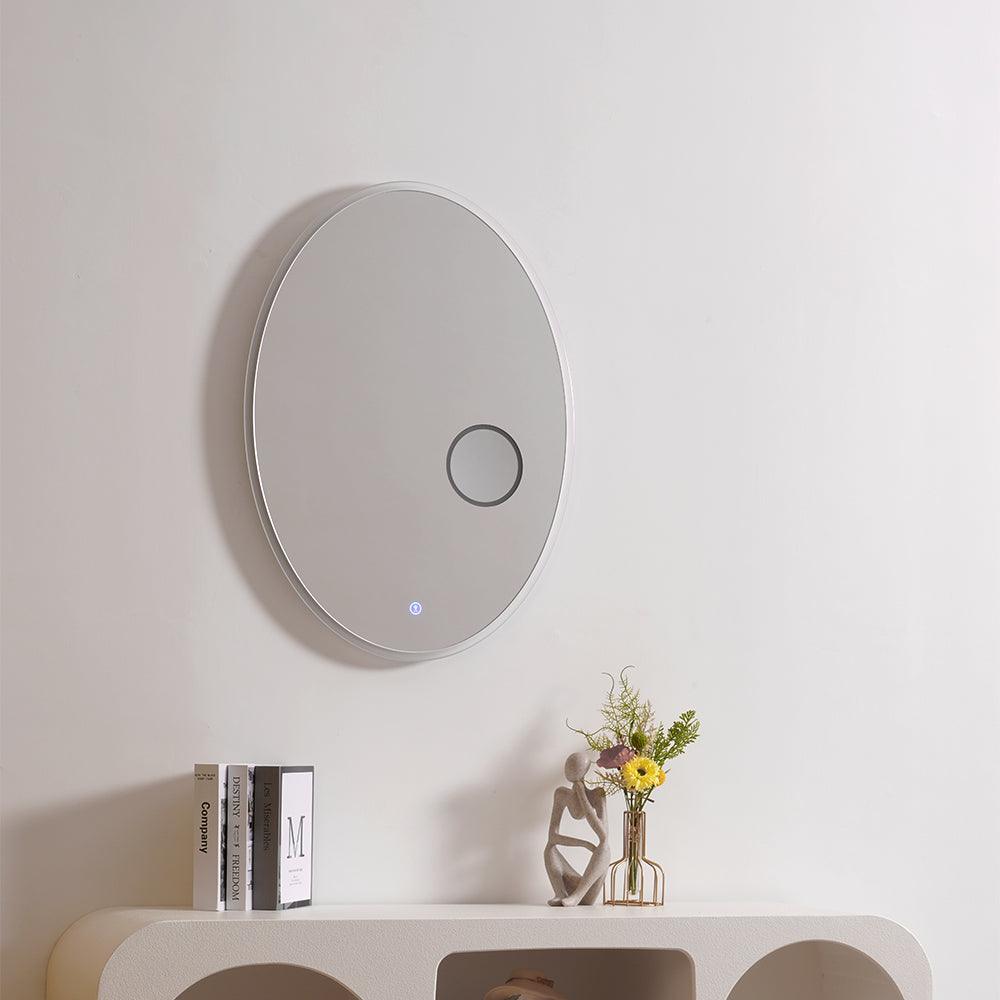Ovariel Oval Mirror Plastic Wall Light - Letslighting