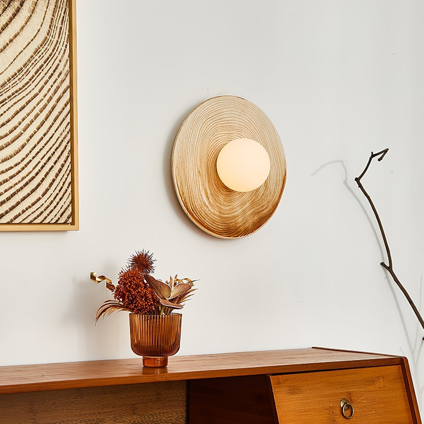 Zelene Wall lamp Nordic Art Ceramic Sconce - Letslighting