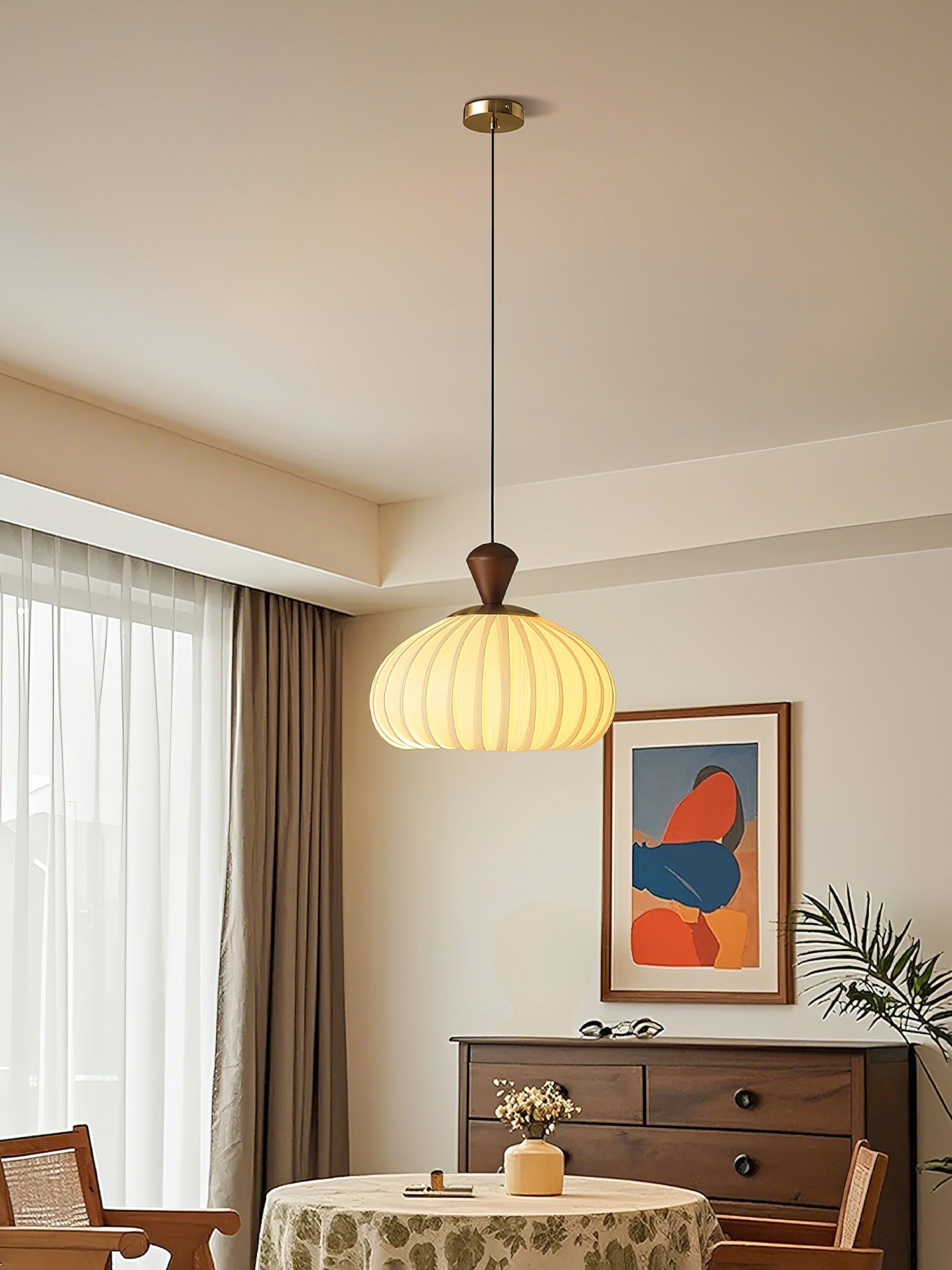 Ovola Pleated Pendant Light - Letslighting