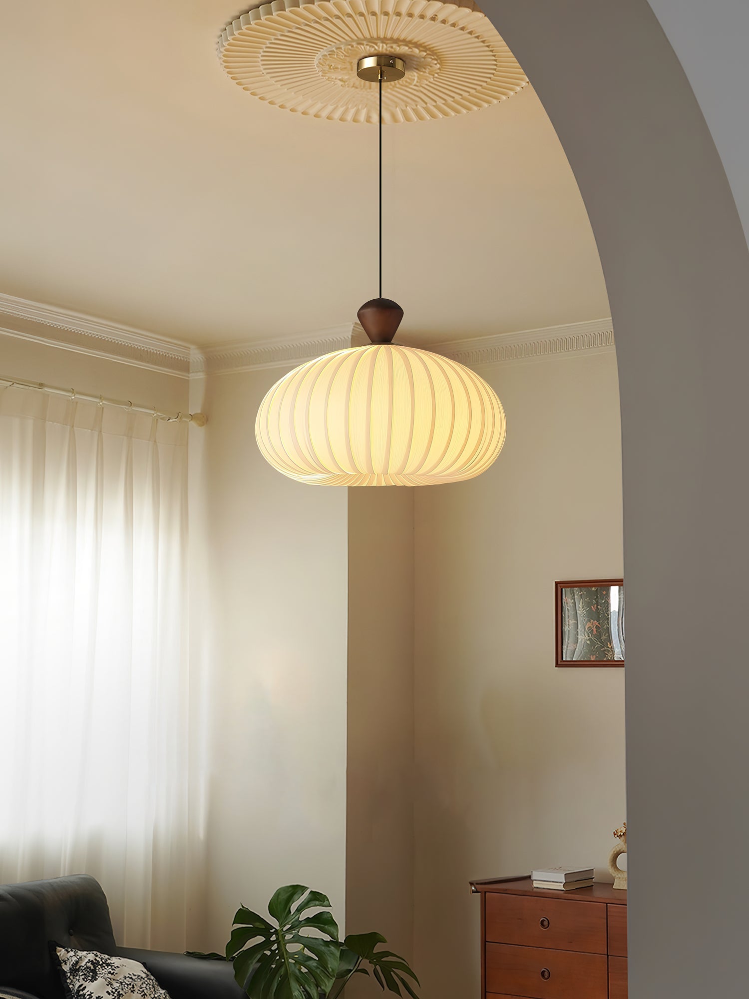 Ovola Pleated Pendant Light - Letslighting