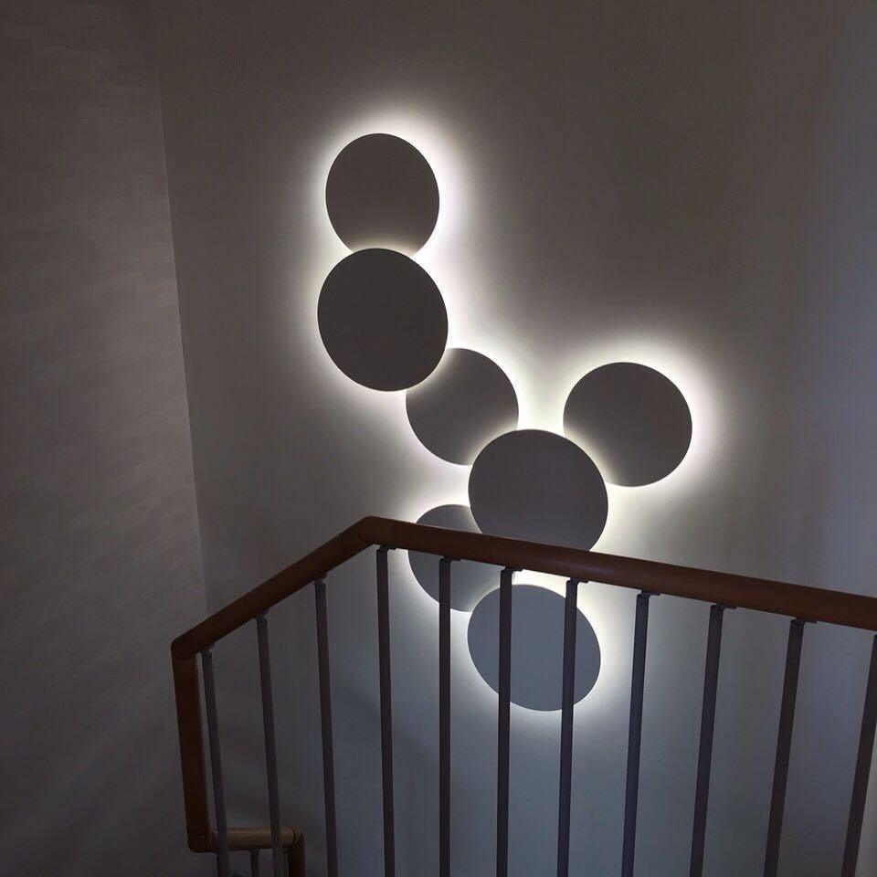 Megan Geometric Disc Wall Lamp - Letslighting