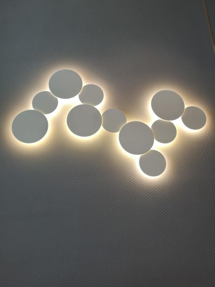 Megan Geometric Disc Wall Lamp - Letslighting