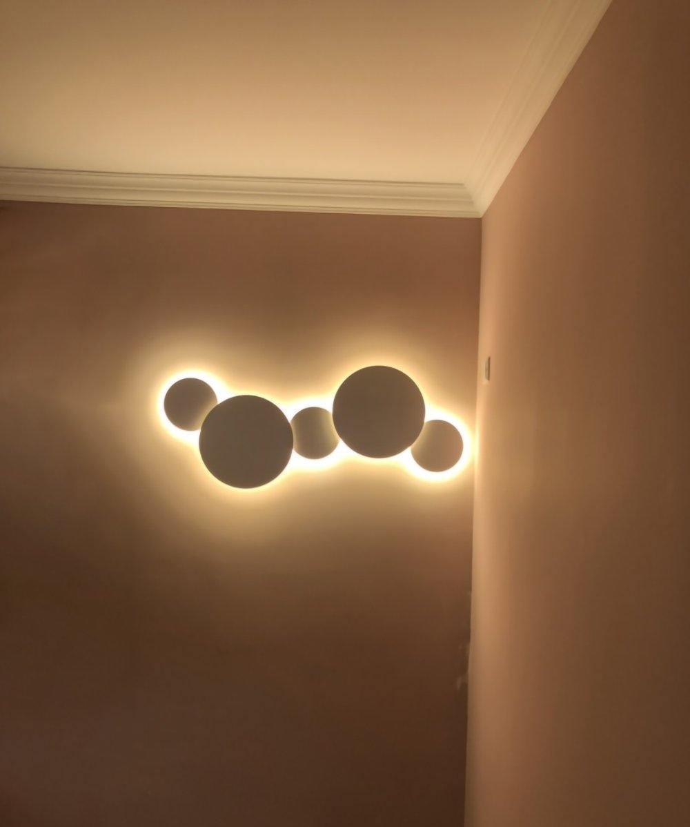 Megan Geometric Disc Wall Lamp - Letslighting