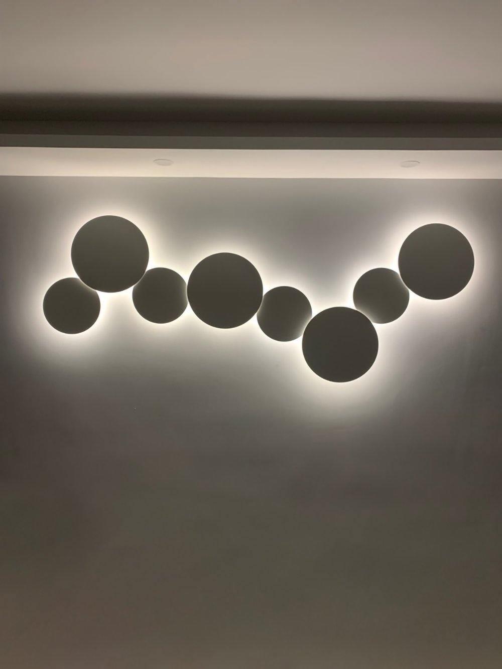 Megan Geometric Disc Wall Lamp - Letslighting