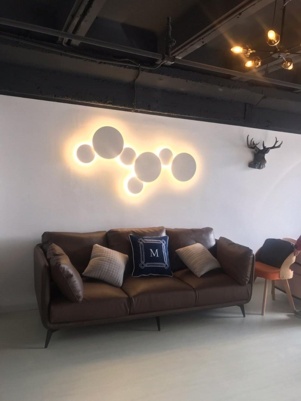 Megan Geometric Disc Wall Lamp - Letslighting