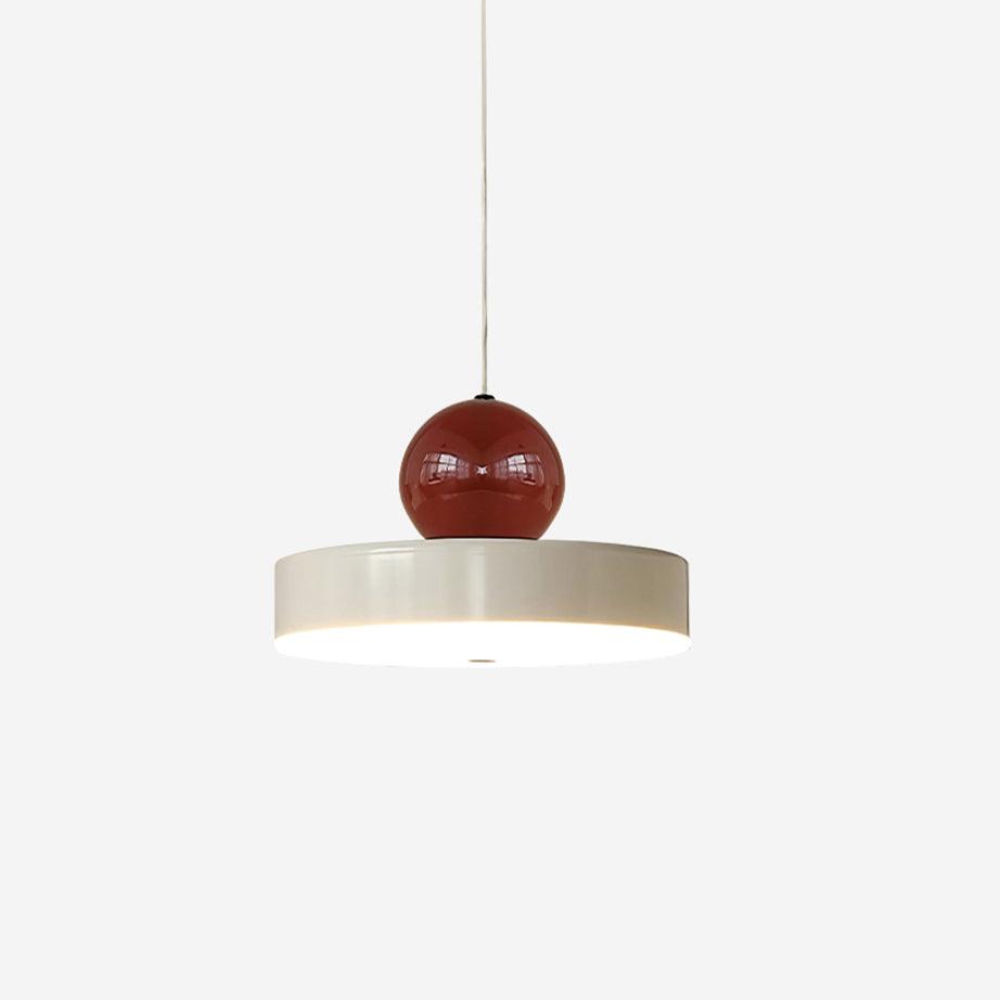 Pendant Lamp Body Red Sphere Shade Modern Retro Accent - Letslighting