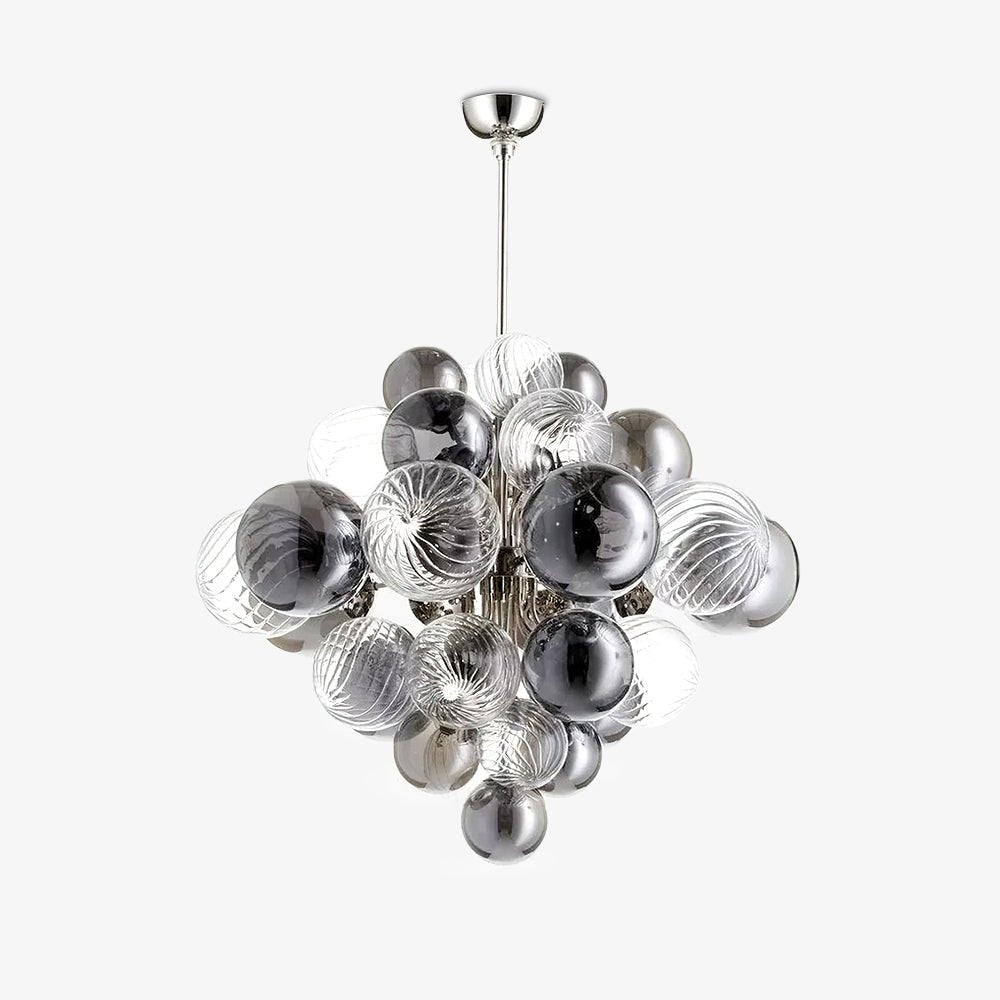 Lustra Chandelier Pallocino Chrome Glass Ball - Letslighting
