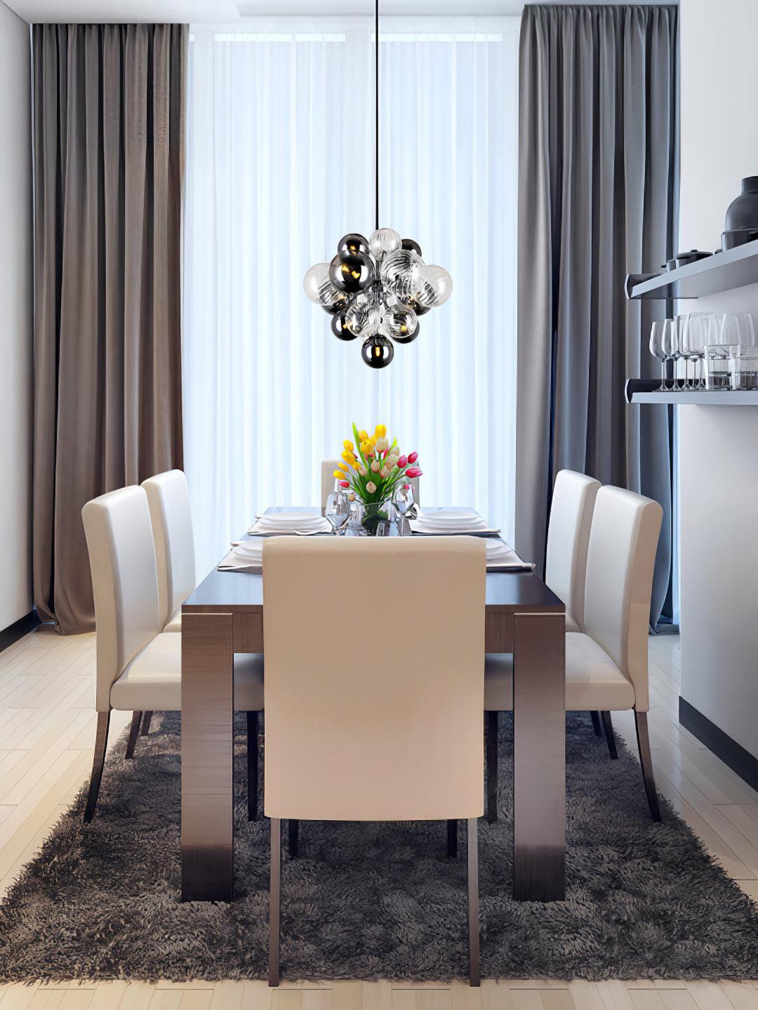 Lustra Chandelier Pallocino Chrome Glass Ball - Letslighting
