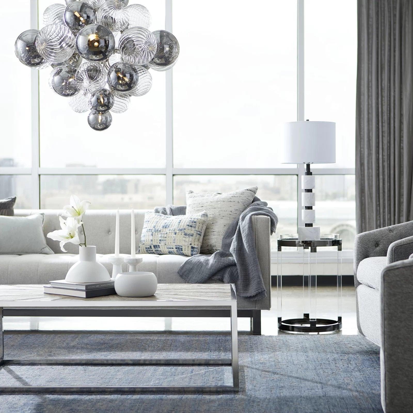 Lustra Chandelier Pallocino Chrome Glass Ball - Letslighting