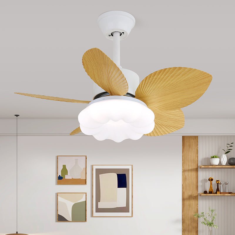 Liora Tropical Wood Ceiling Fan Light - Letslighting