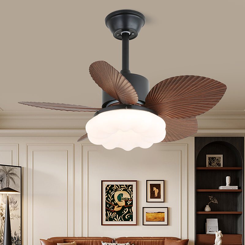 Liora Tropical Wood Ceiling Fan Light - Letslighting