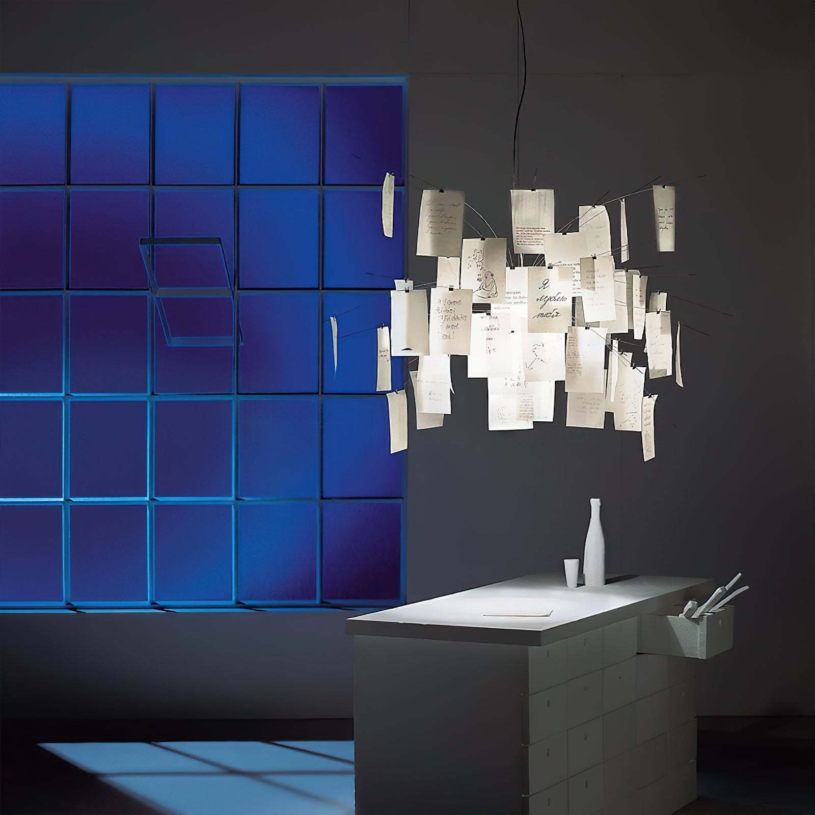 Lustra Chandelier Paper Customizable Creative - Letslighting