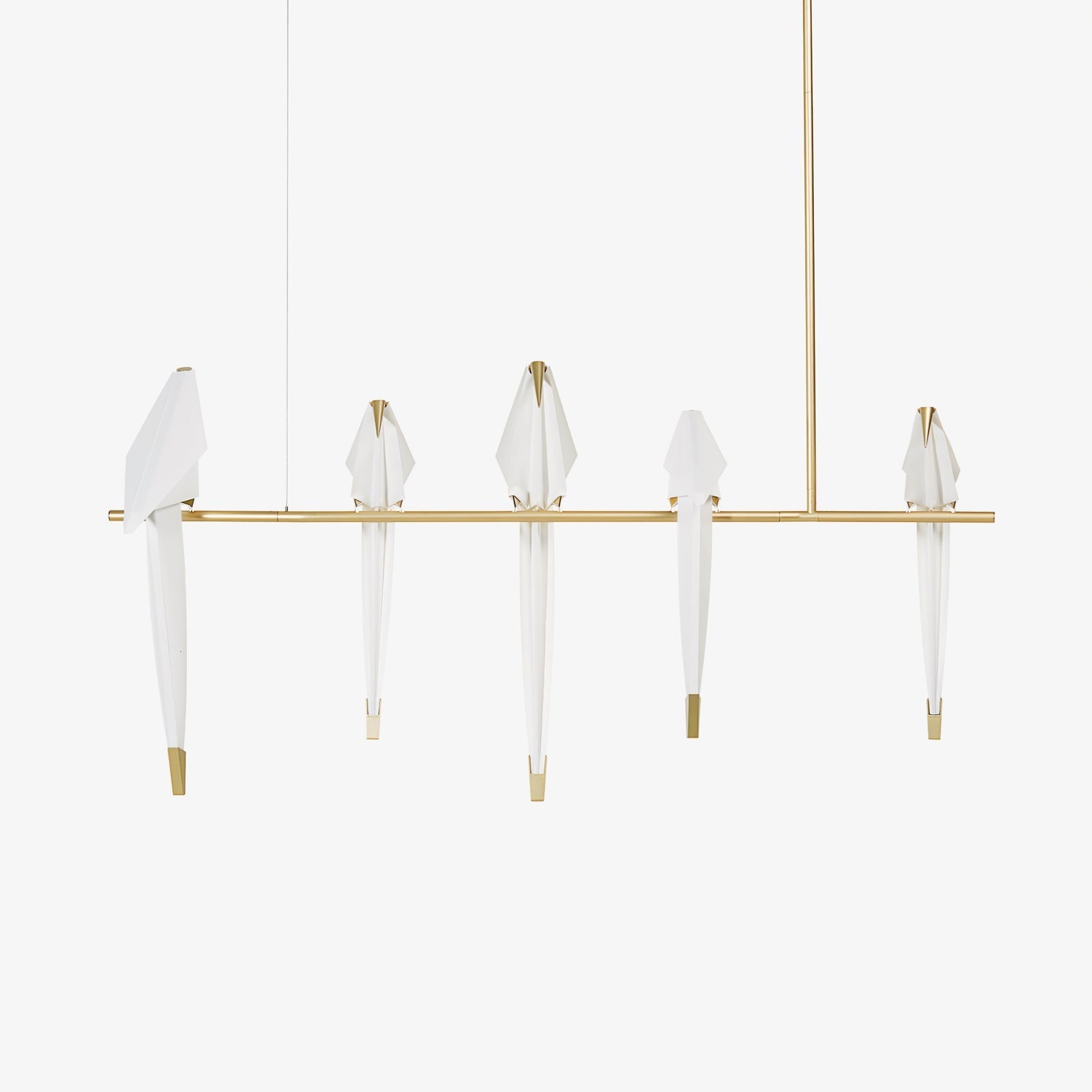 Lustra Chandelier Paper Crane Bird Sculptural LED - Letslighting