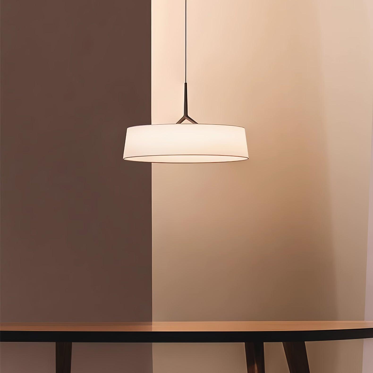 Ovynira Cylindrical Fabric Pendant Light - Letslighting